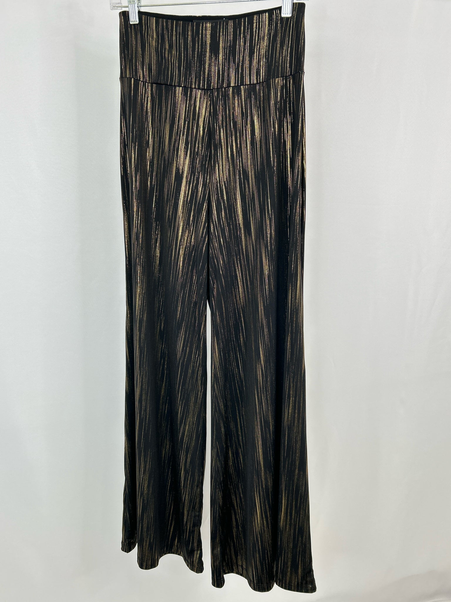 RENEE C Size S BLACK AND GOLD Women Pants