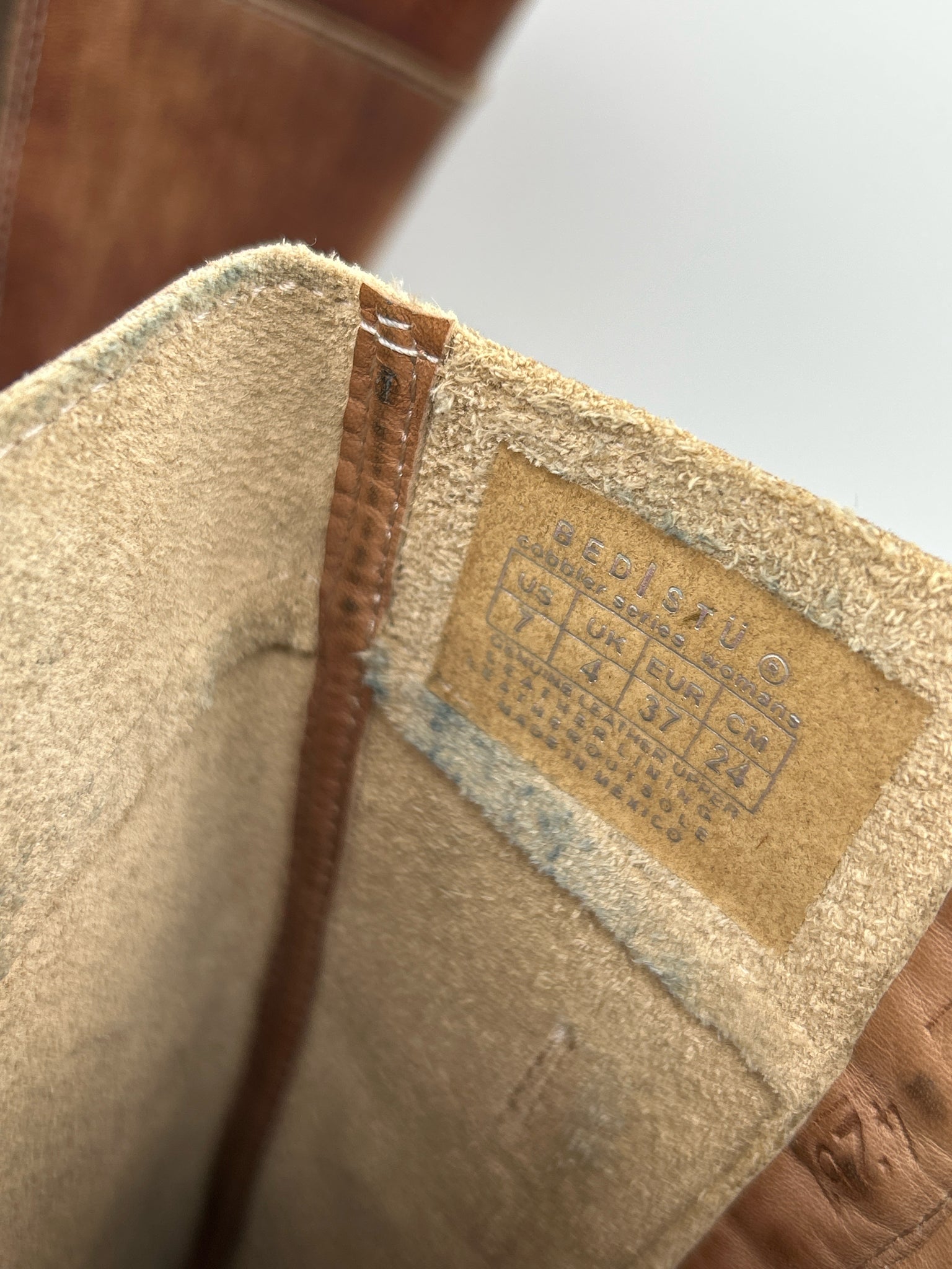 BED STU Size 7 Tan Women Boots