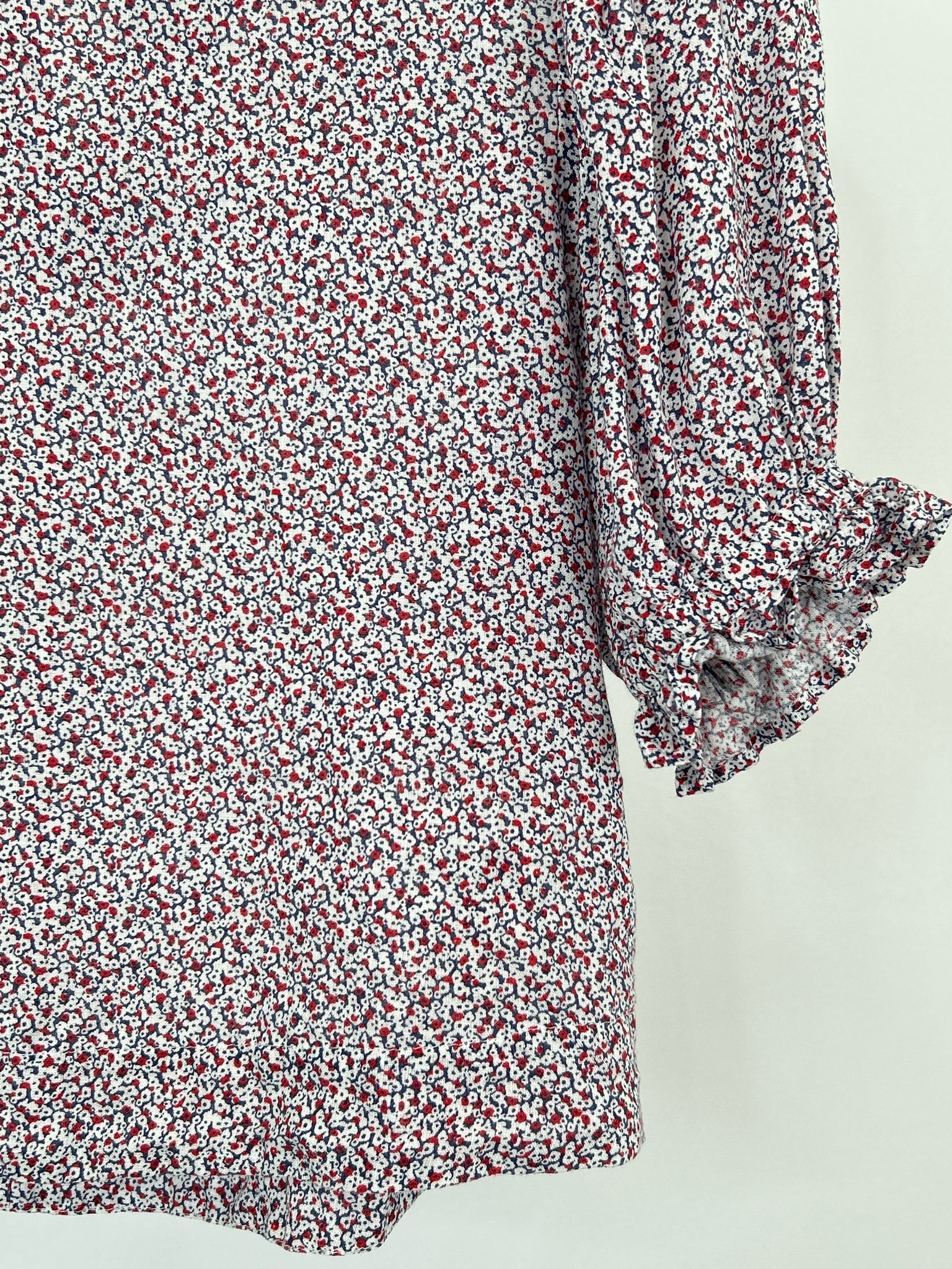 BURU Size XS RED & BLUE Women Top