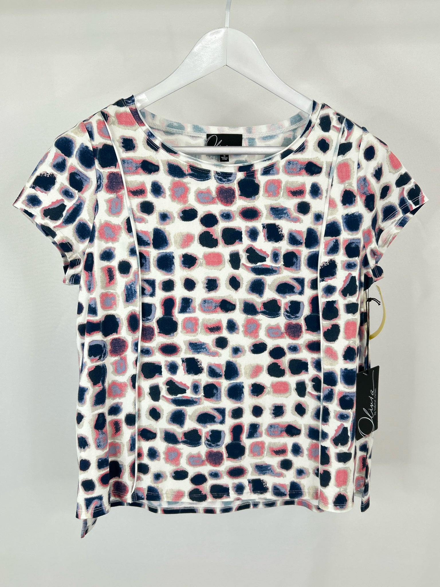 OLIVIA BY HABITAT CLOTHES Size S Pink and Blue Women Top