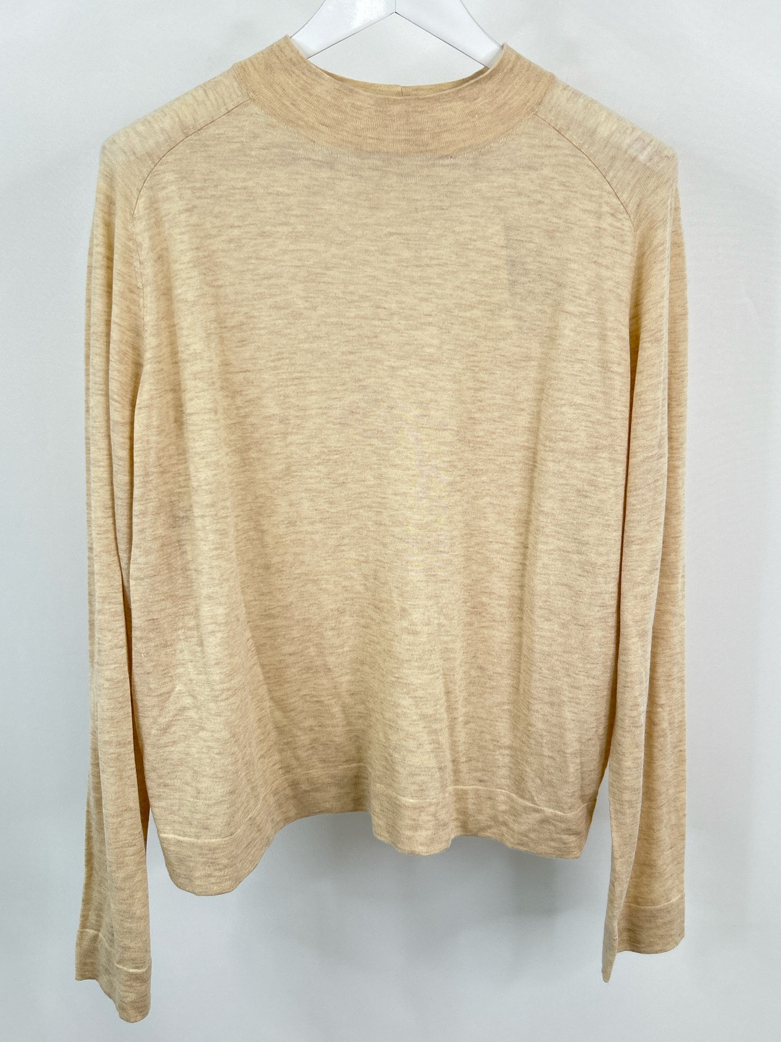 VINCE Size XXXL Beige Heathered Women Top