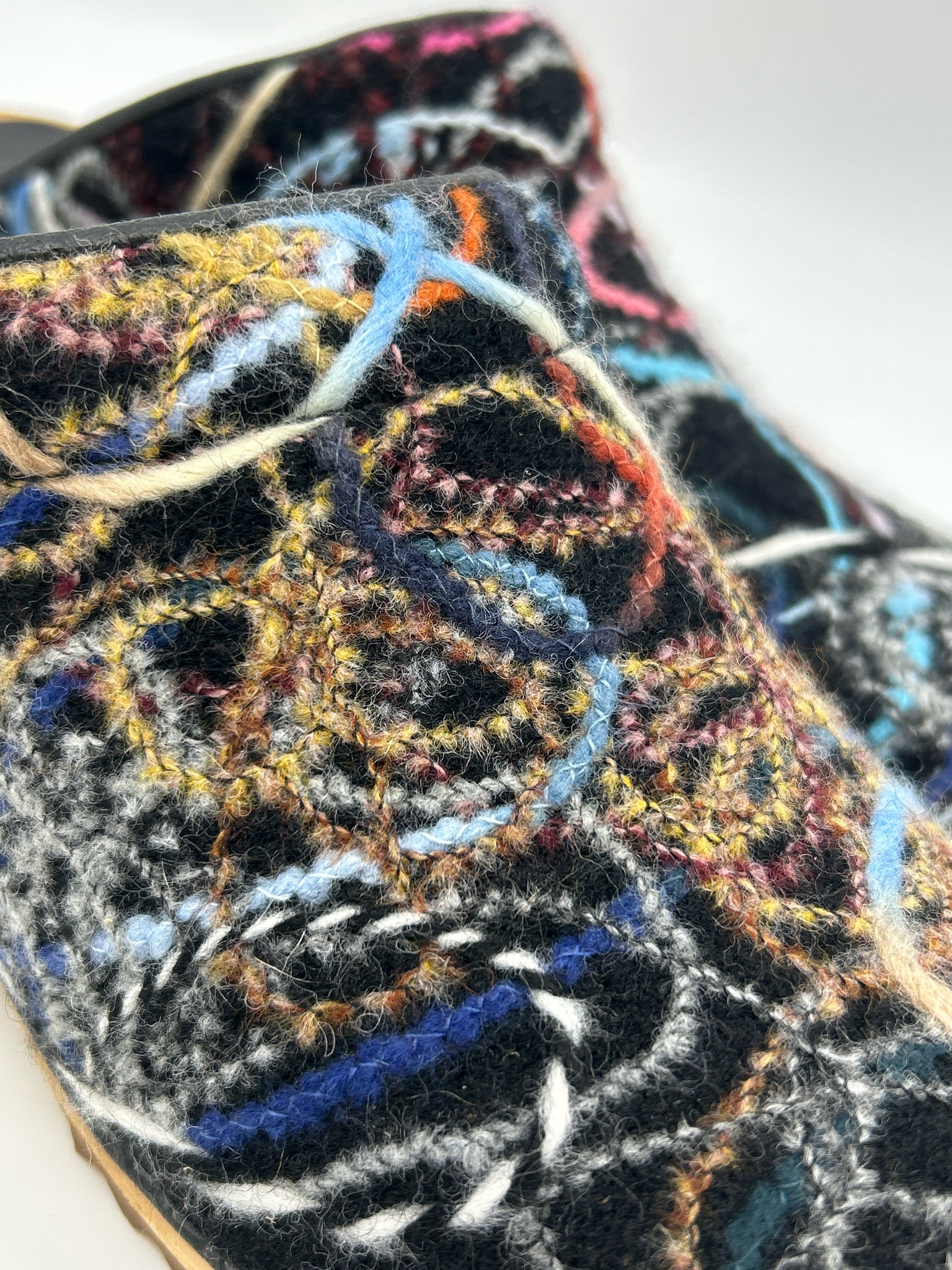 SANITA Size 37/7 Black Print Women Clogs