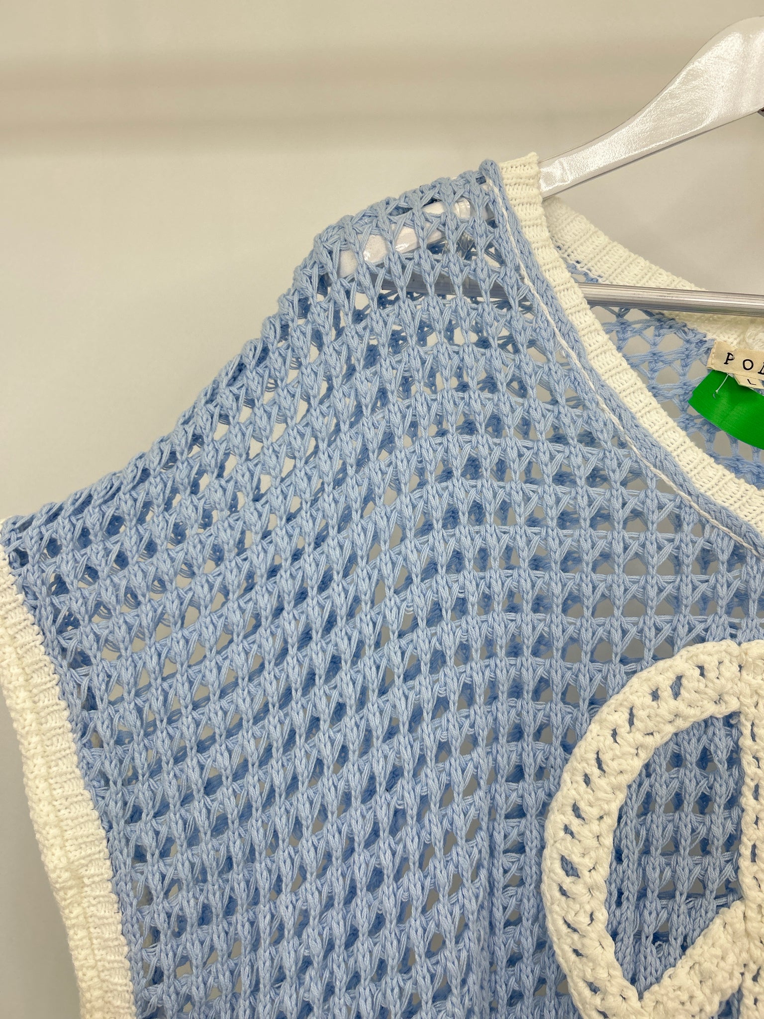 POL Size L blue and white Women Sweater