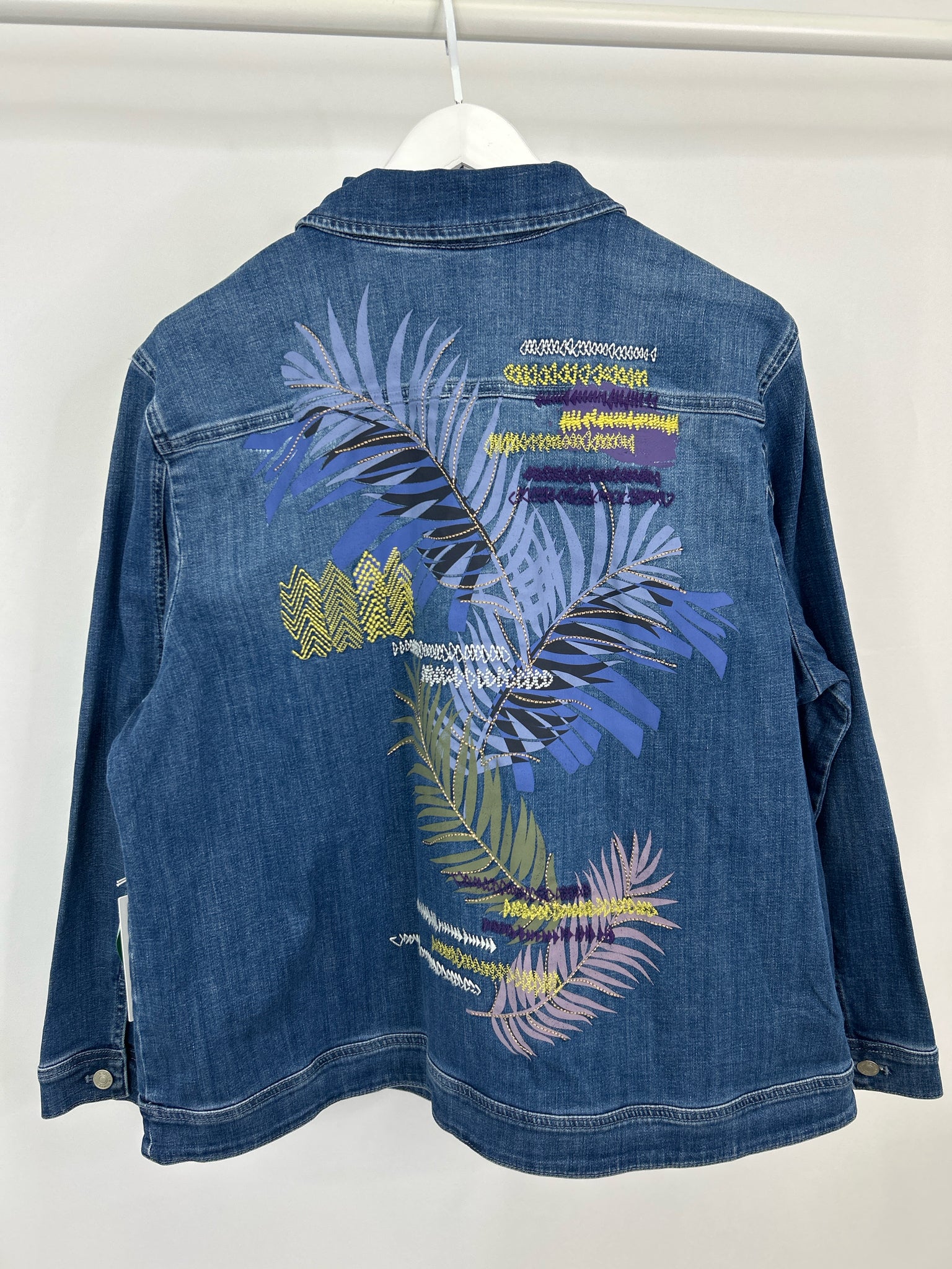 CHICO'S Size XXL BLUE DENIM Women Jacket