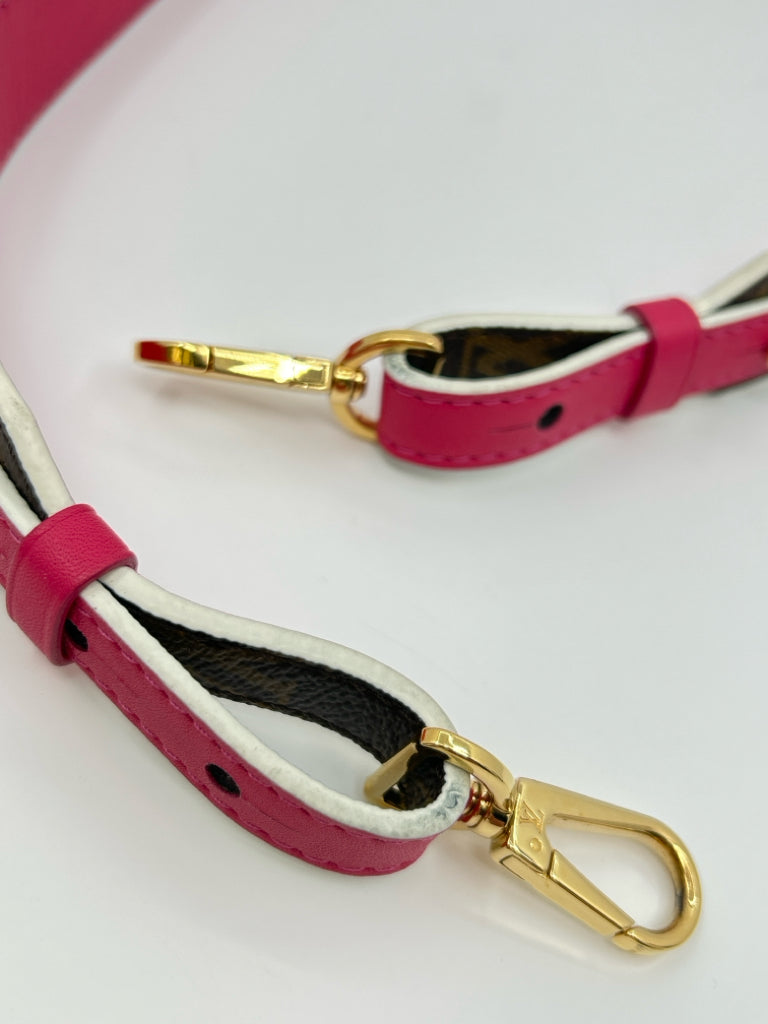 LOUIS VUITTON Brown Print Purse Strap