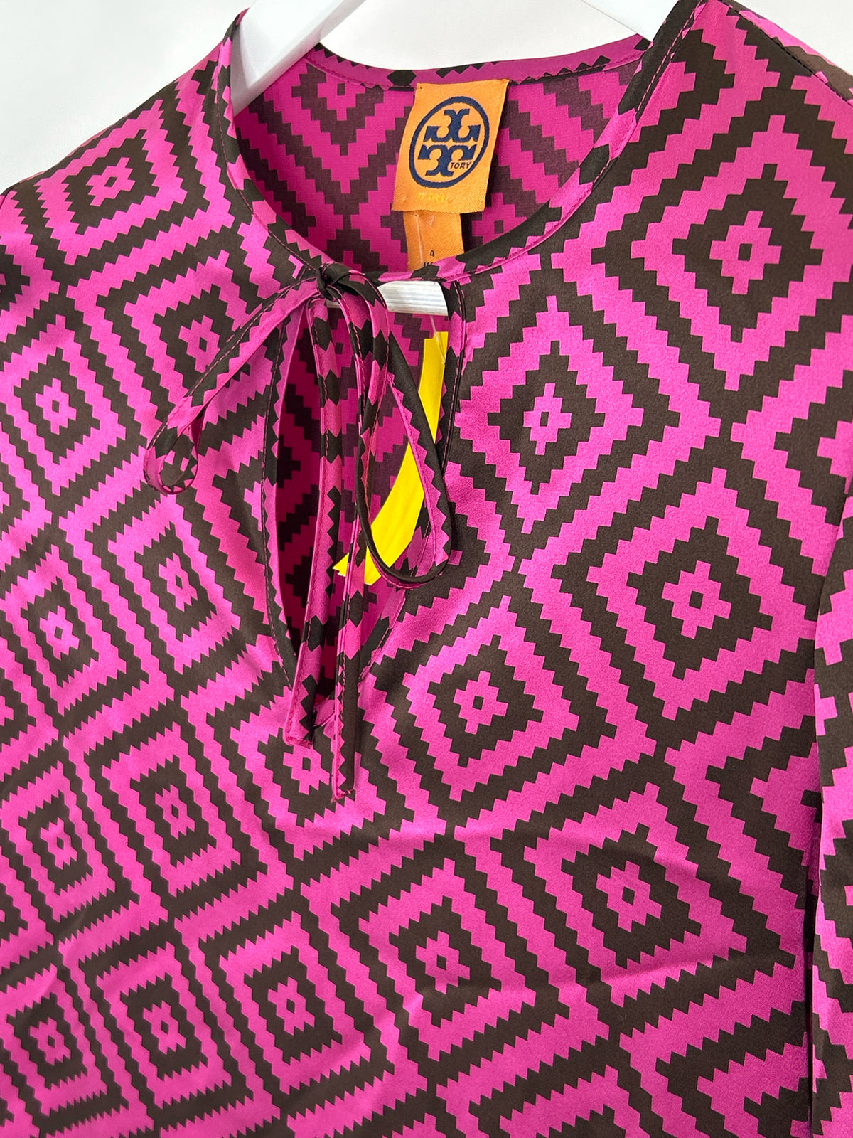 TORY BURCH Size 4 Purple & Brown Women Top