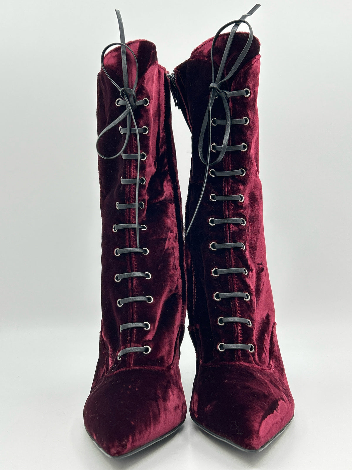 CHARLES DAVID Size 37/7 Burgundy Women Boots