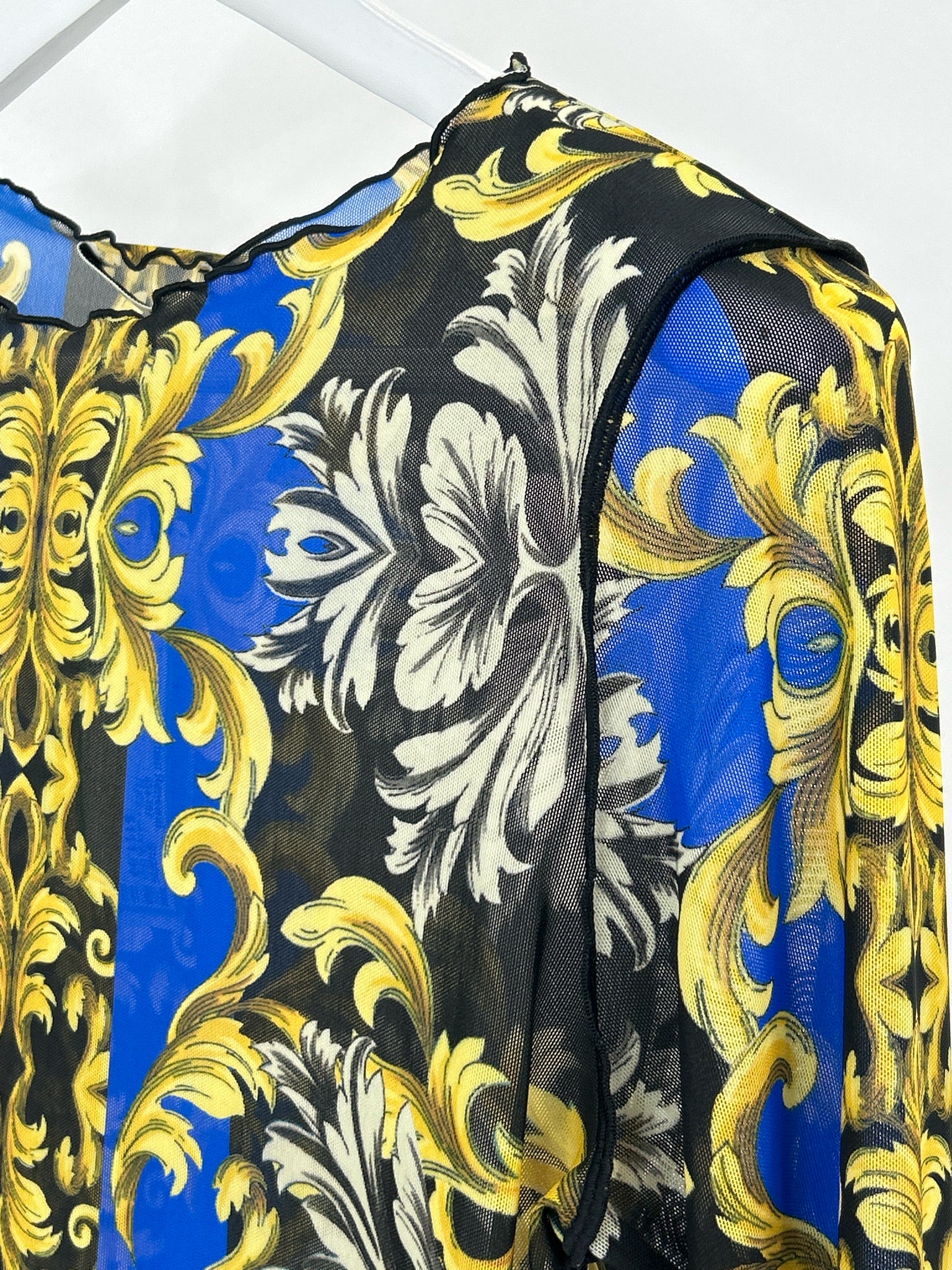 ALICE + OLIVIA Size L blue and black Women Top