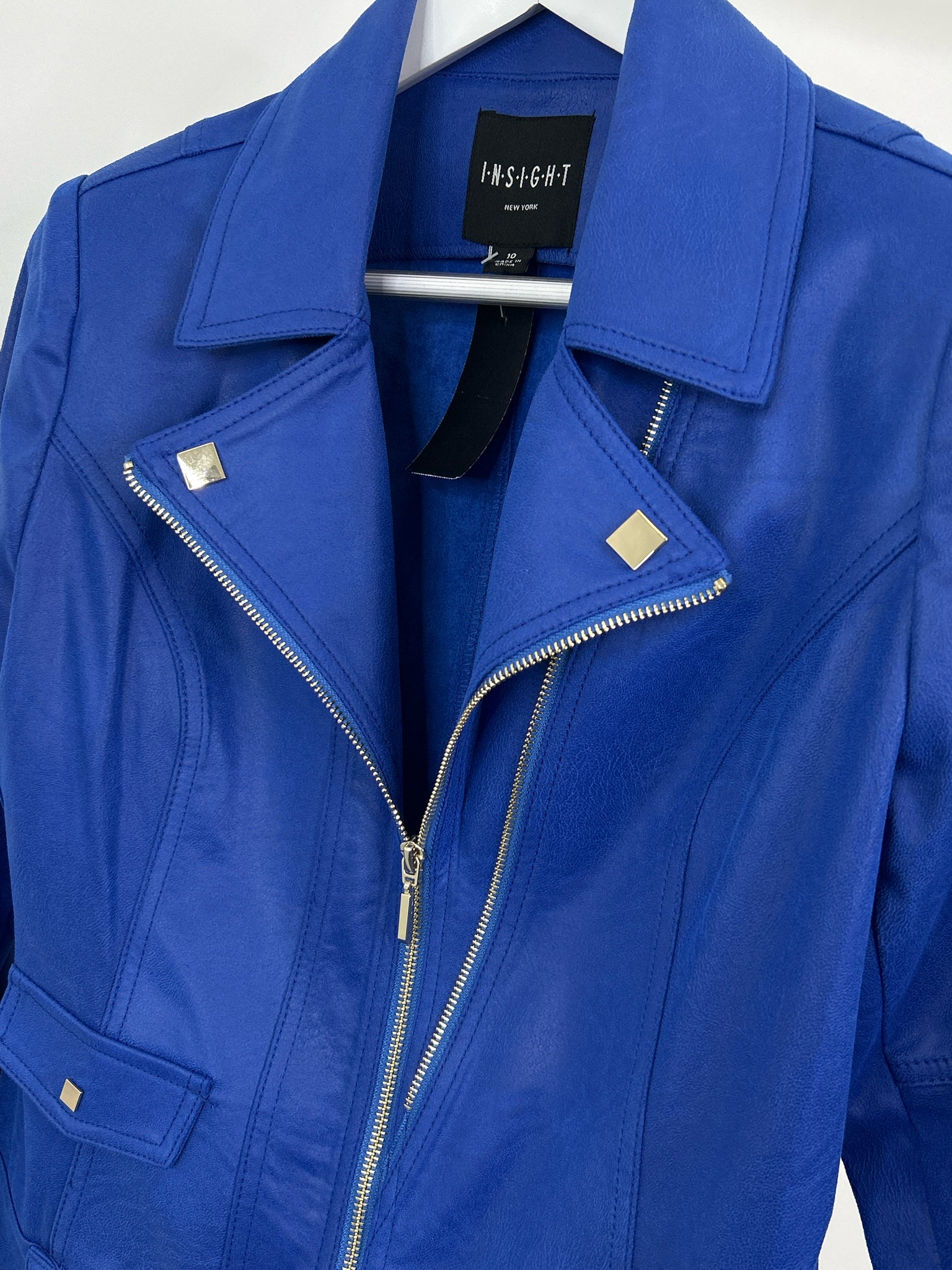 INSIGHT Size 10 Blue Women Jacket