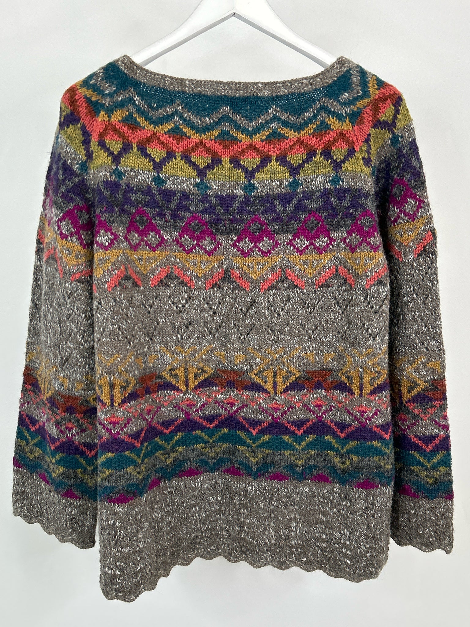 PERUVIAN CONNECTION Size XL Multi-Color Women Sweater NWT