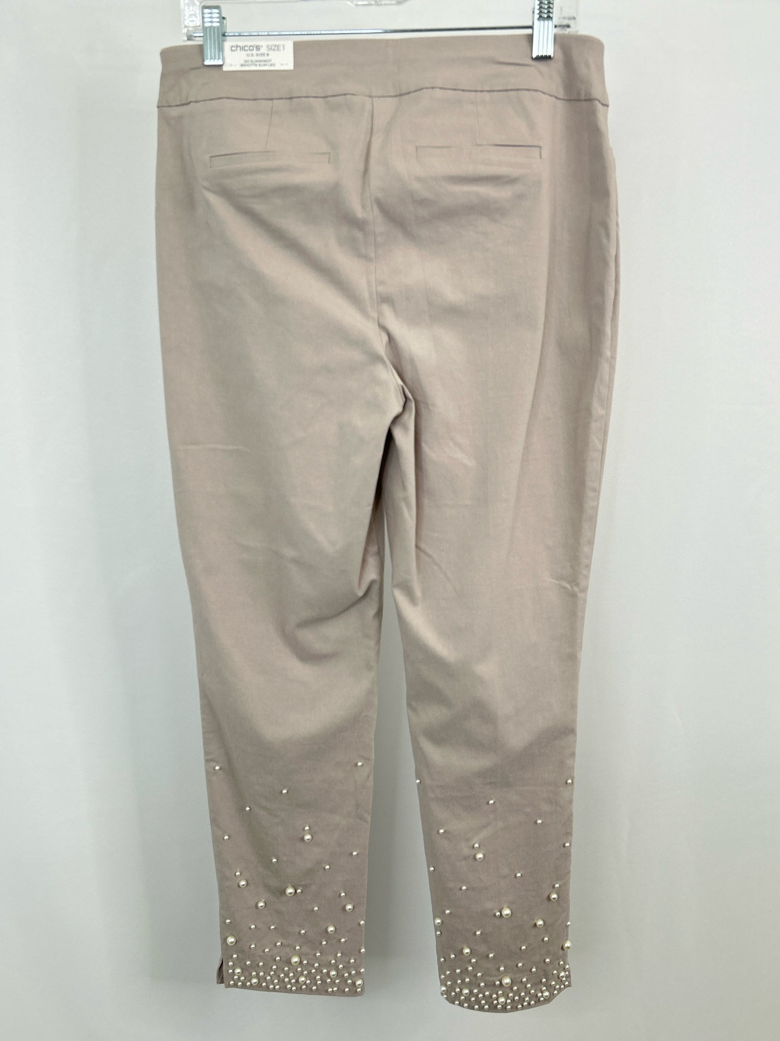 CHICO'S Size 8 Taupe Women Pants NWT