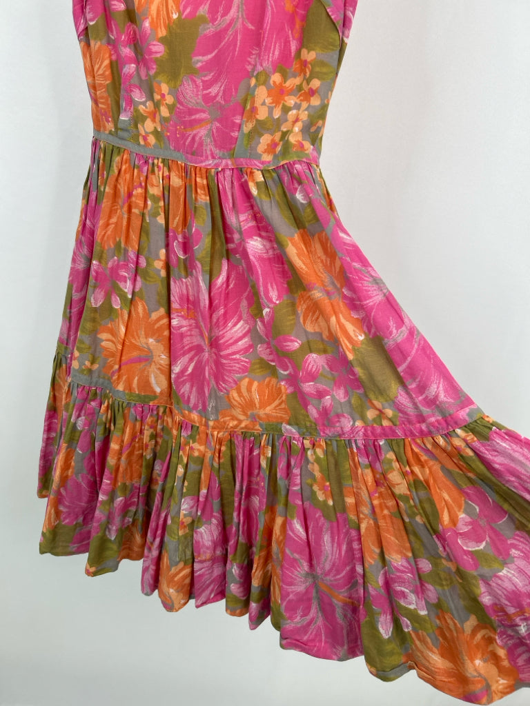 TRACY FEITH Size XS Pink and Orange Women's Dress