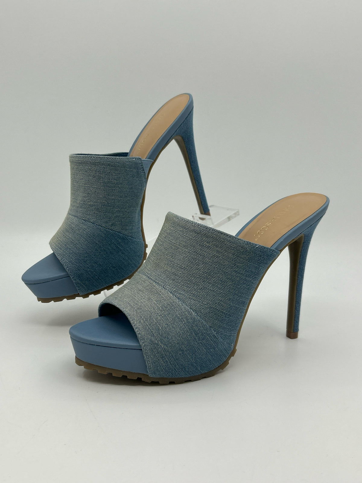 THALIA SODI Size 7.5M Blue Denim Women Sandal