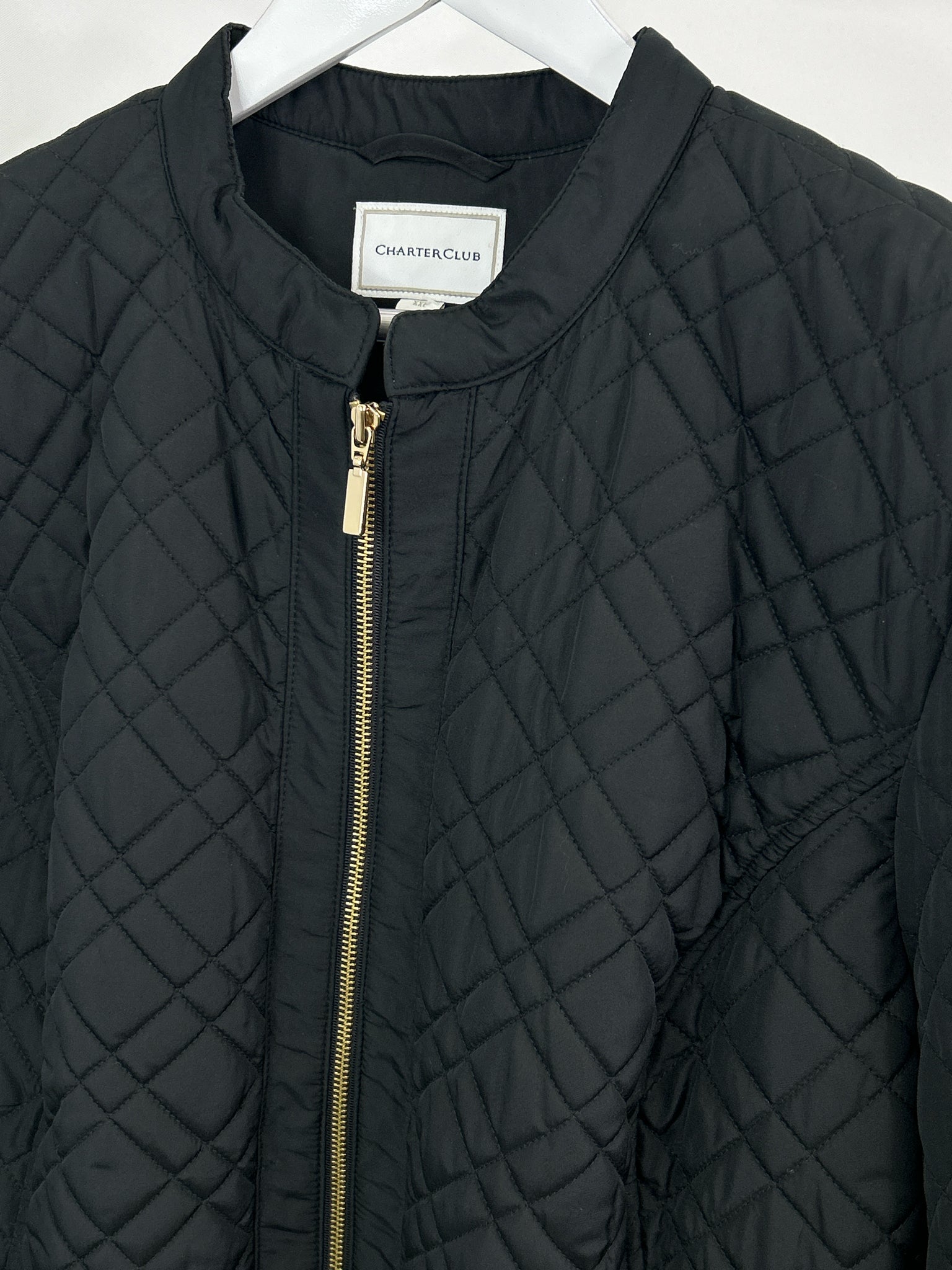 CHARTER CLUB Size XXL Black Women Jacket