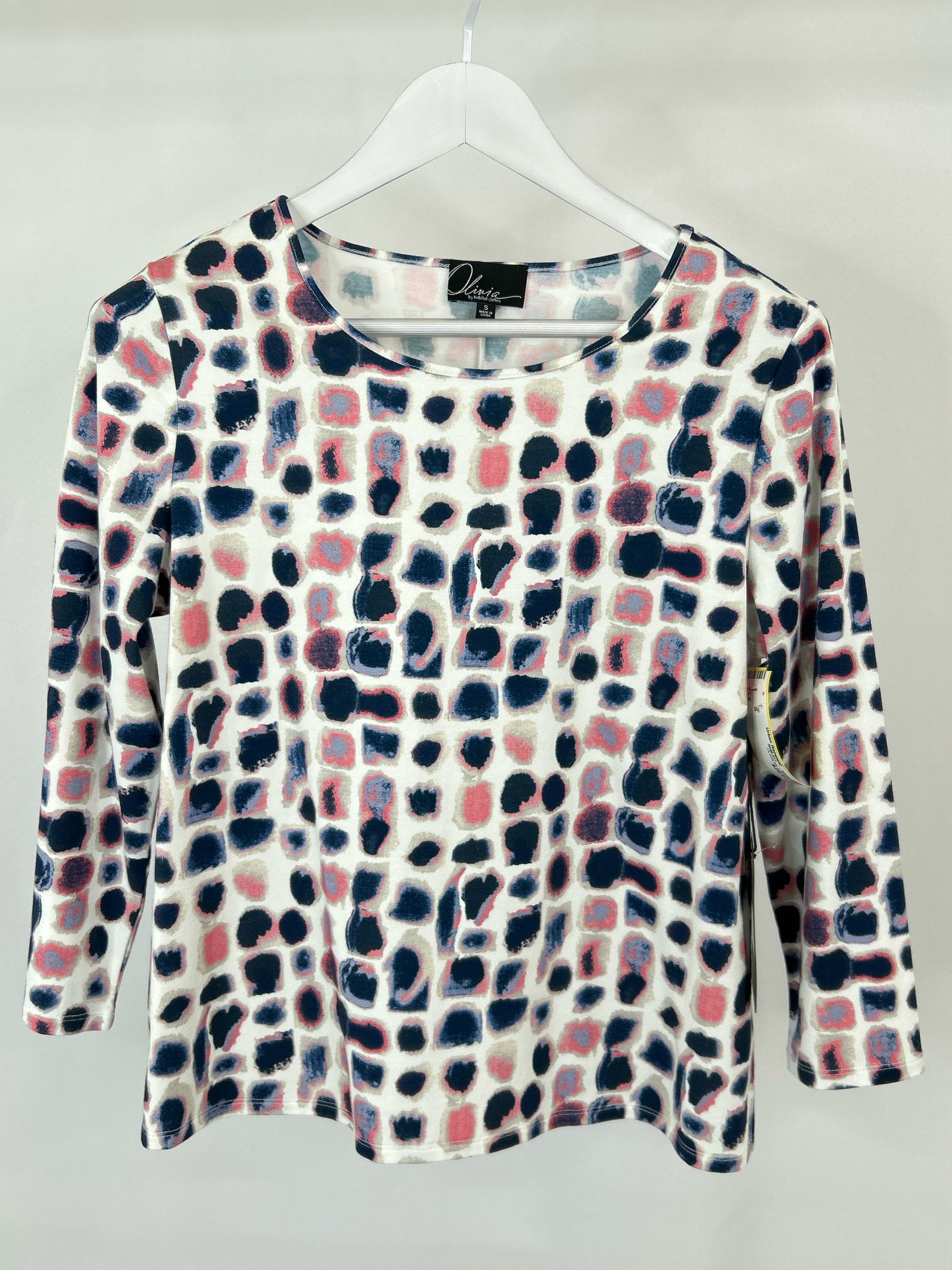 OLIVIA BY HABITAT CLOTHES Size S Pink and Blue Women Top