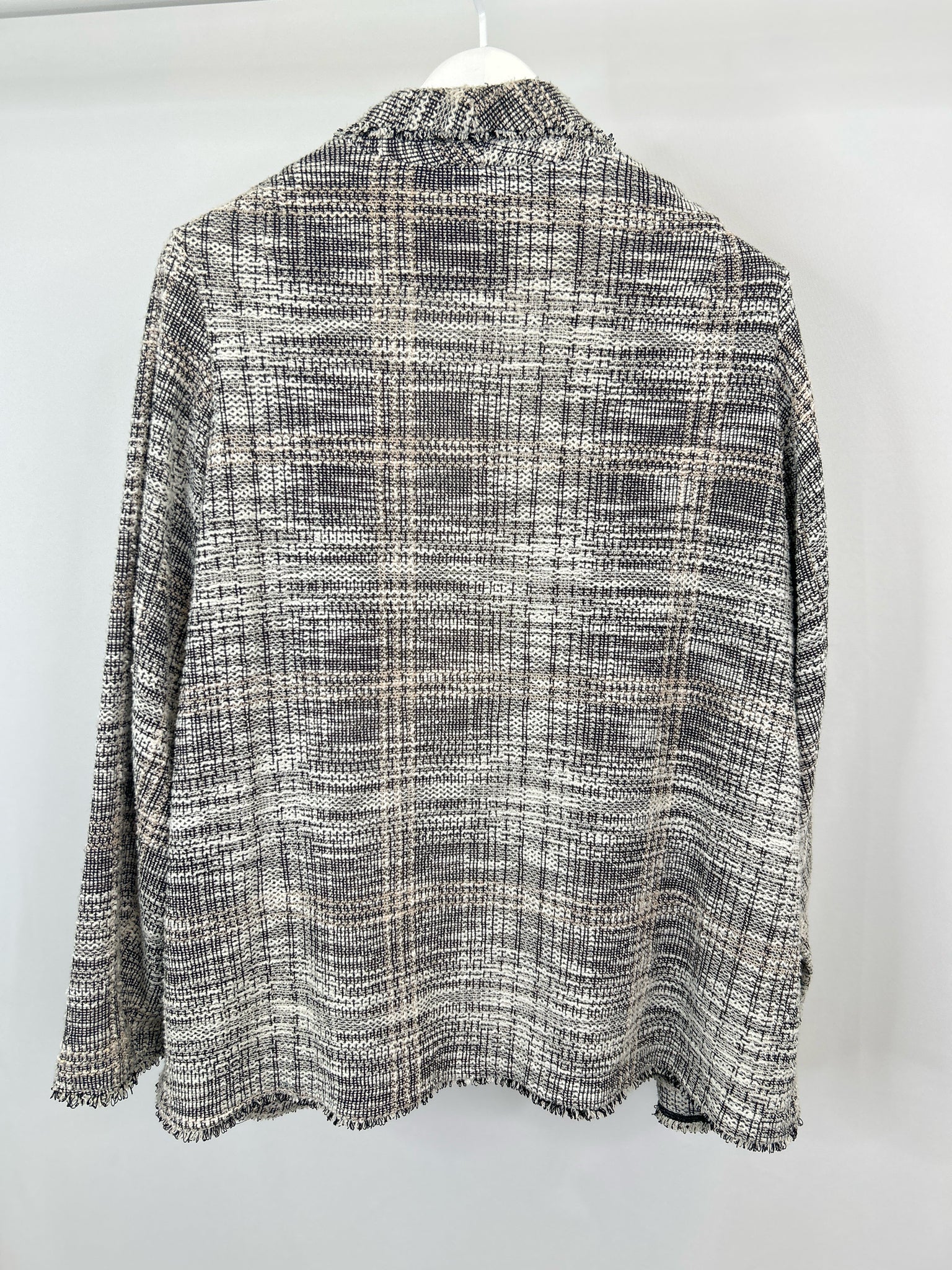 MAX STUDIO Size 1X White and black Women Blazer