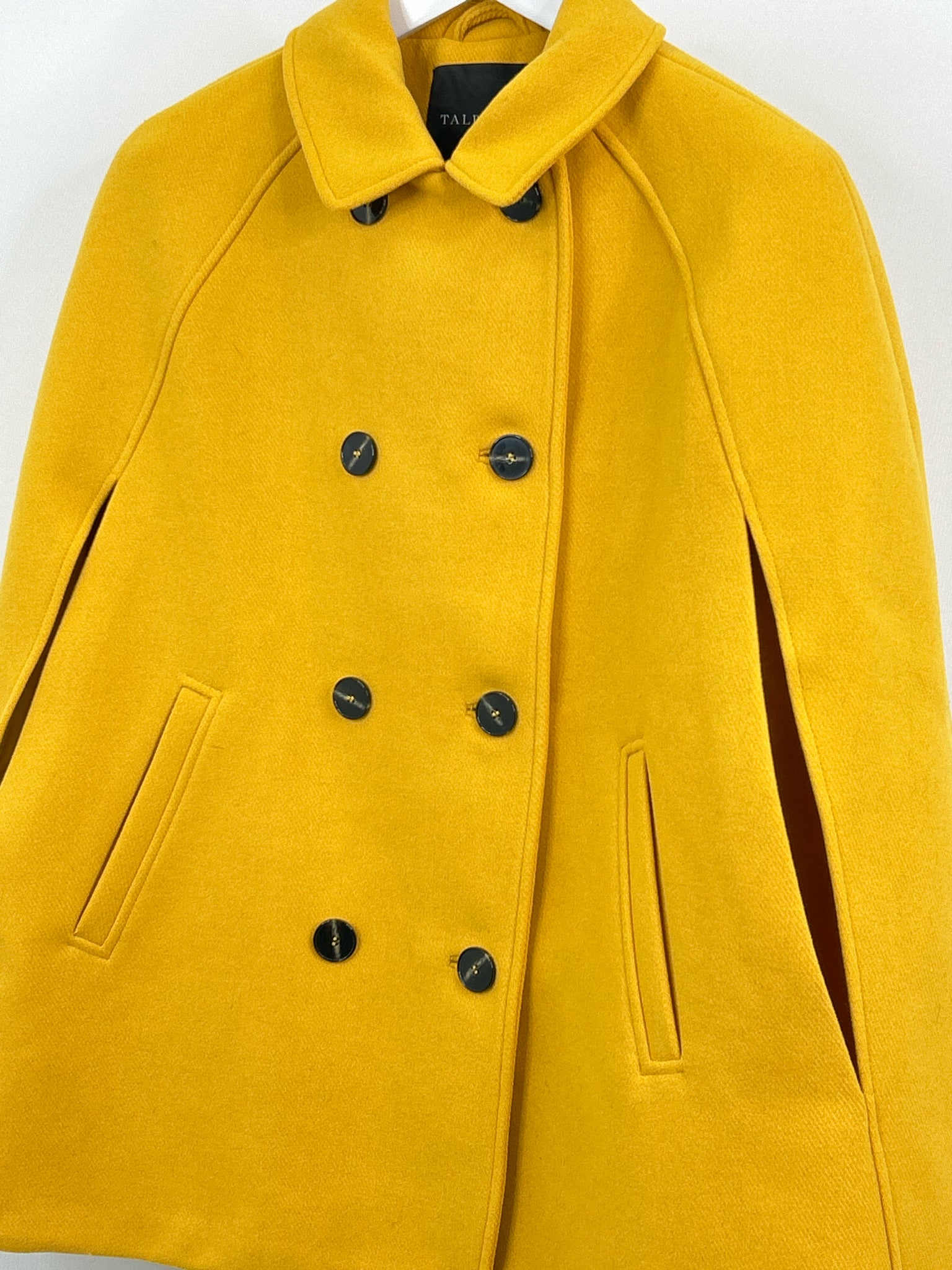 TALBOTS Size M/L Mustard Women Cape NWT