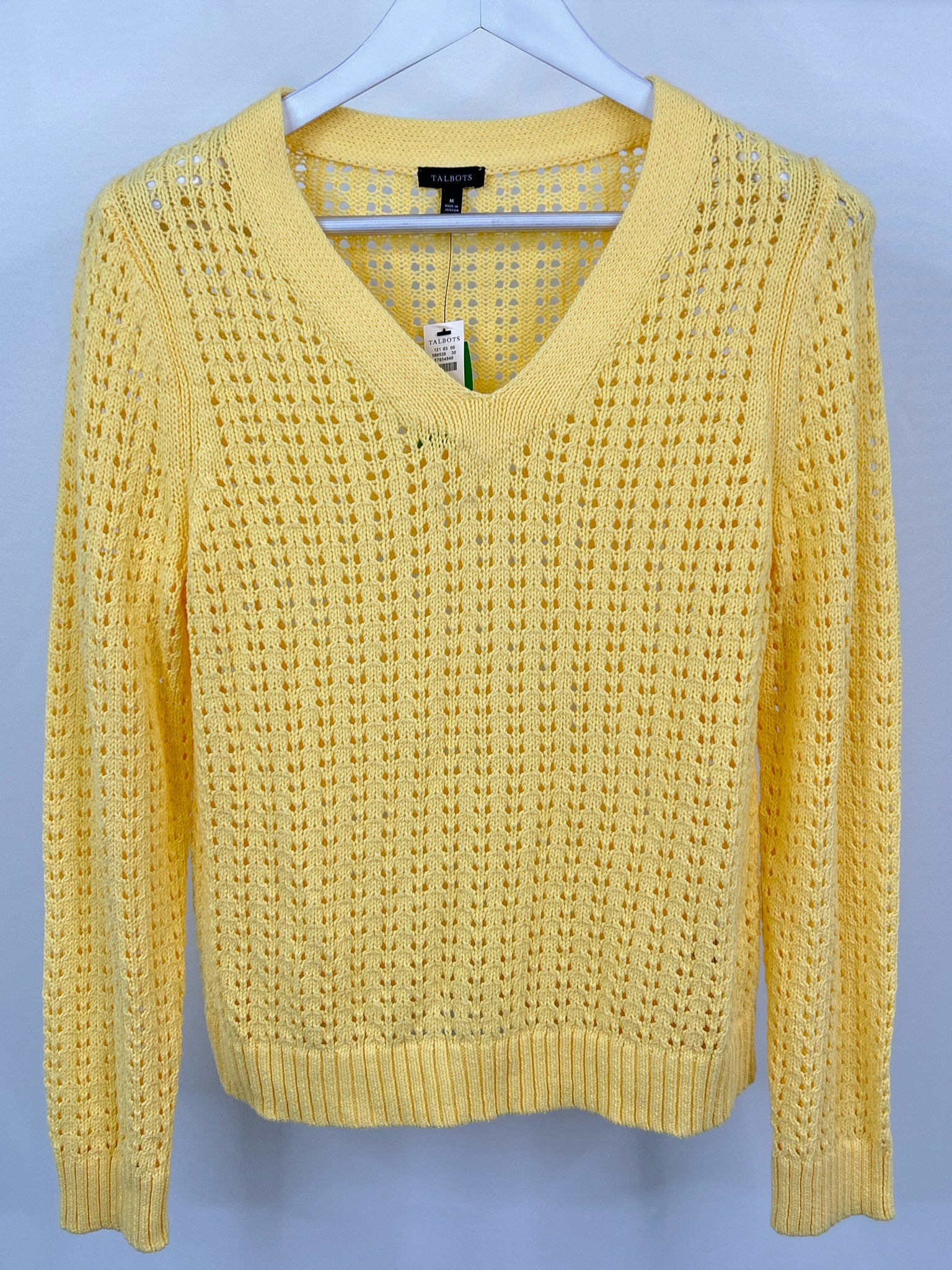 TALBOTS Size M Yellow Women Sweater