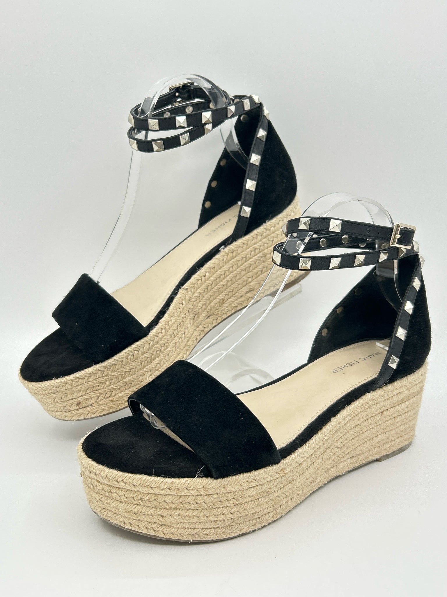 MARC FISHER Size 9M Black Women Sandal