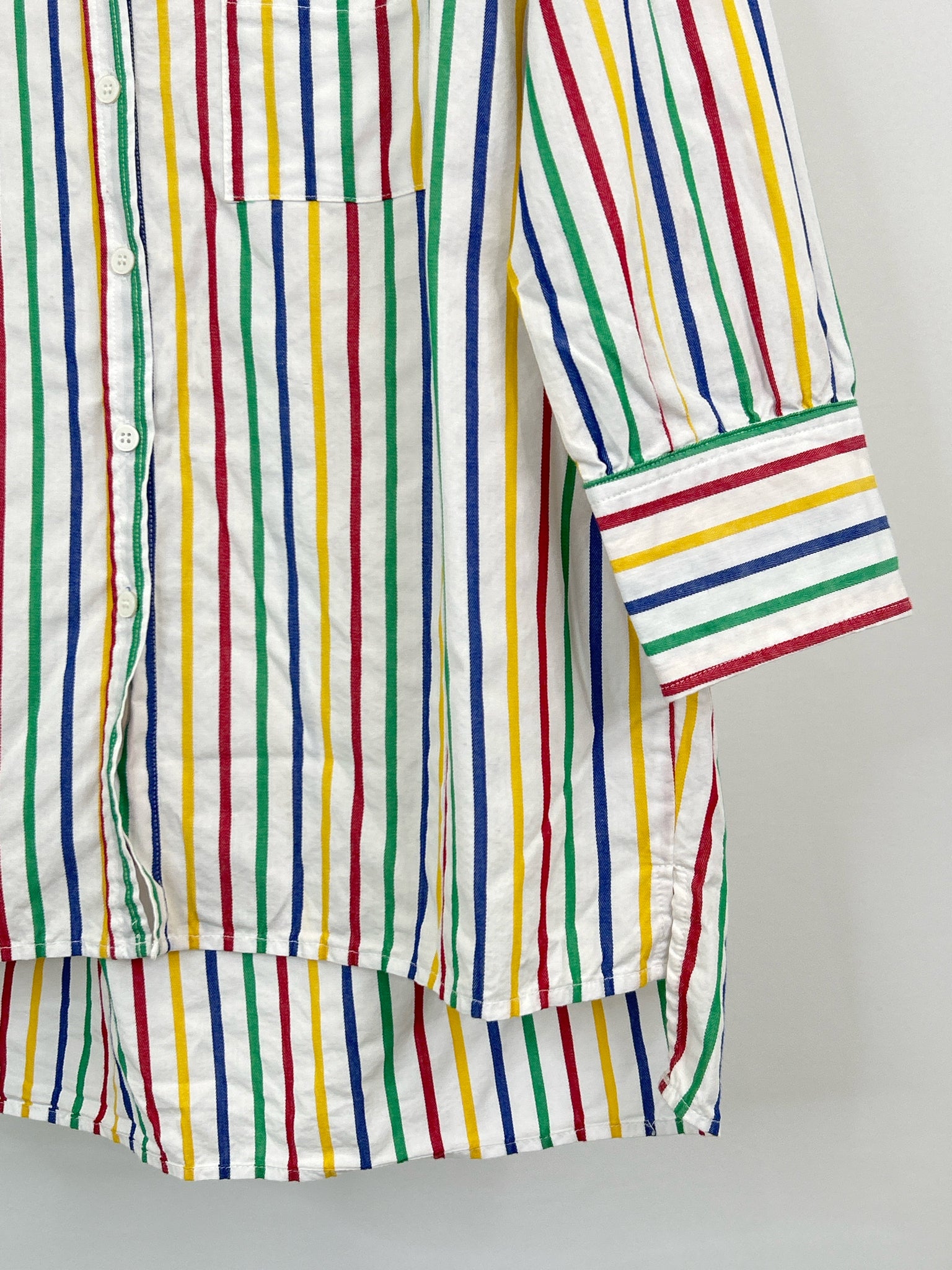 POMANDER PLACE Size S White Striped Women Shirt