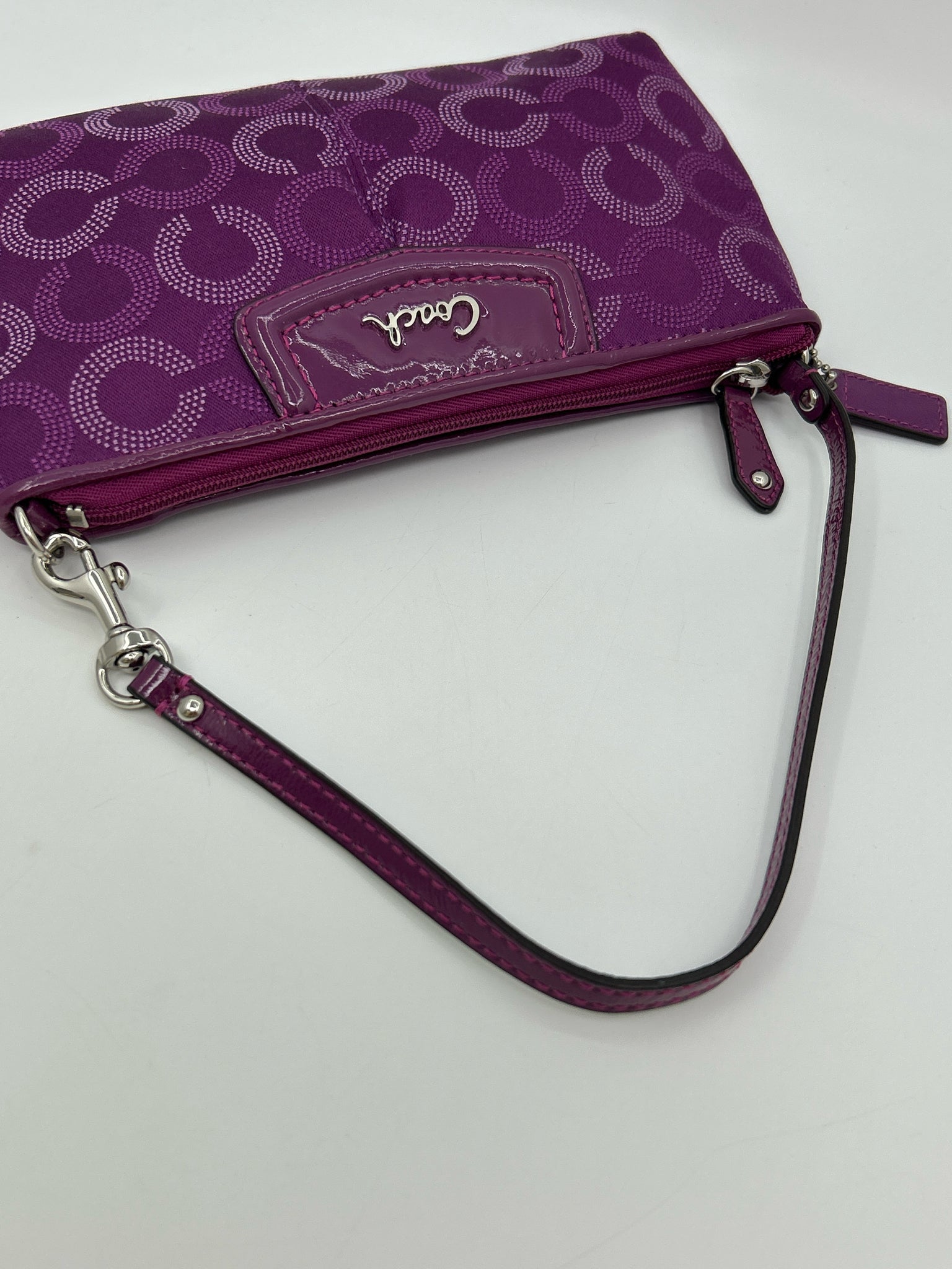 Coach Purple Print Women Wristlet