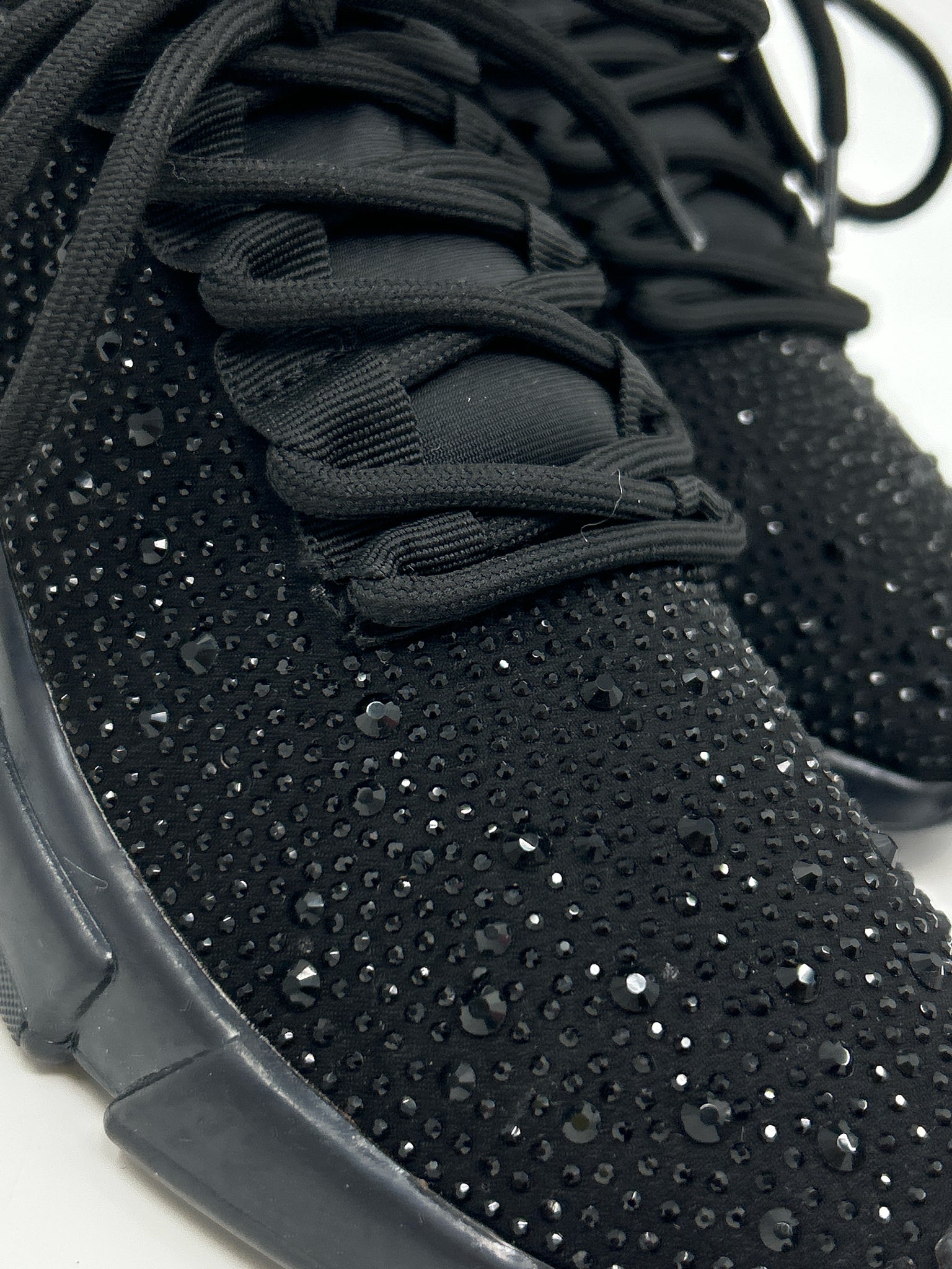 STEVE MADDEN Size 7.5M Black Women Sneakers