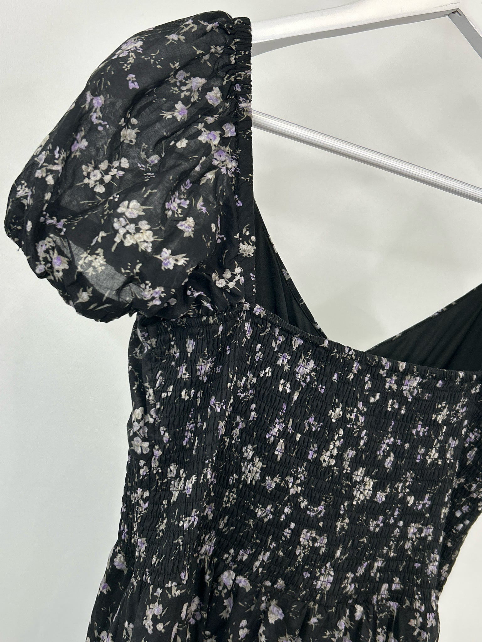 MELLODAY Size M Black Print Women Dress