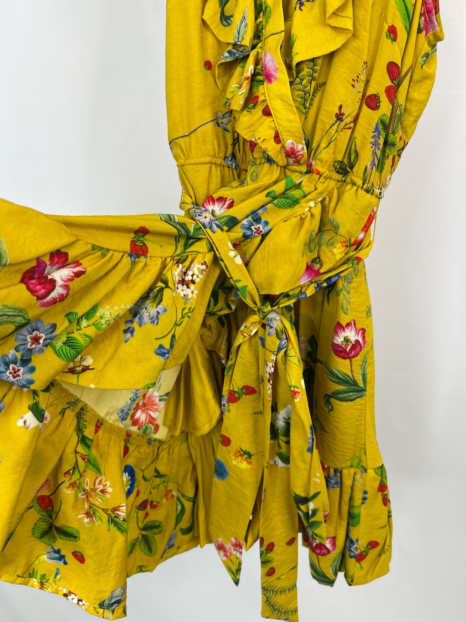 MAEVE Size M YELLOW FLORAL Women Dress