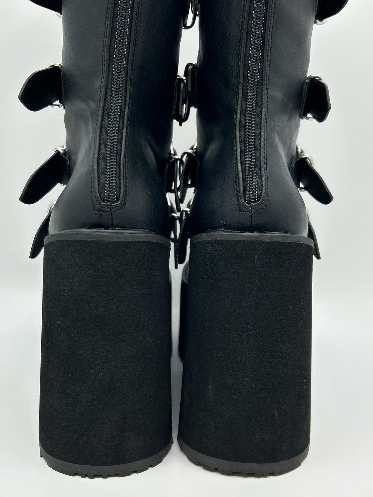 DEMONIA Size 10 Black Women Boots