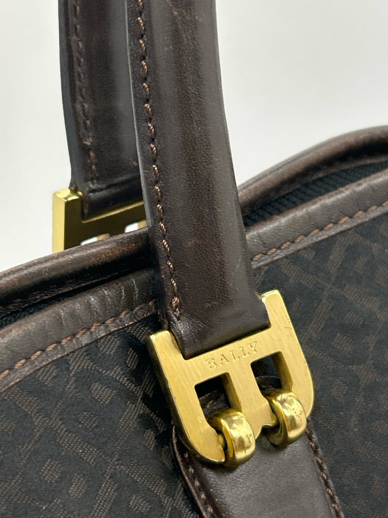 BALLY Dark Brown Monogram Purse