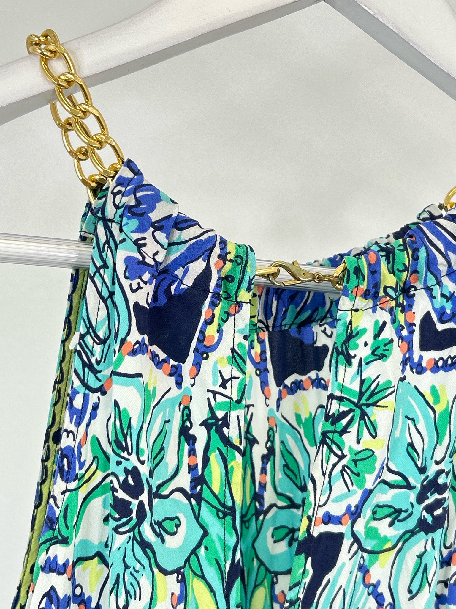 LILLY PULITZER Size XS Blue & Green Women Top