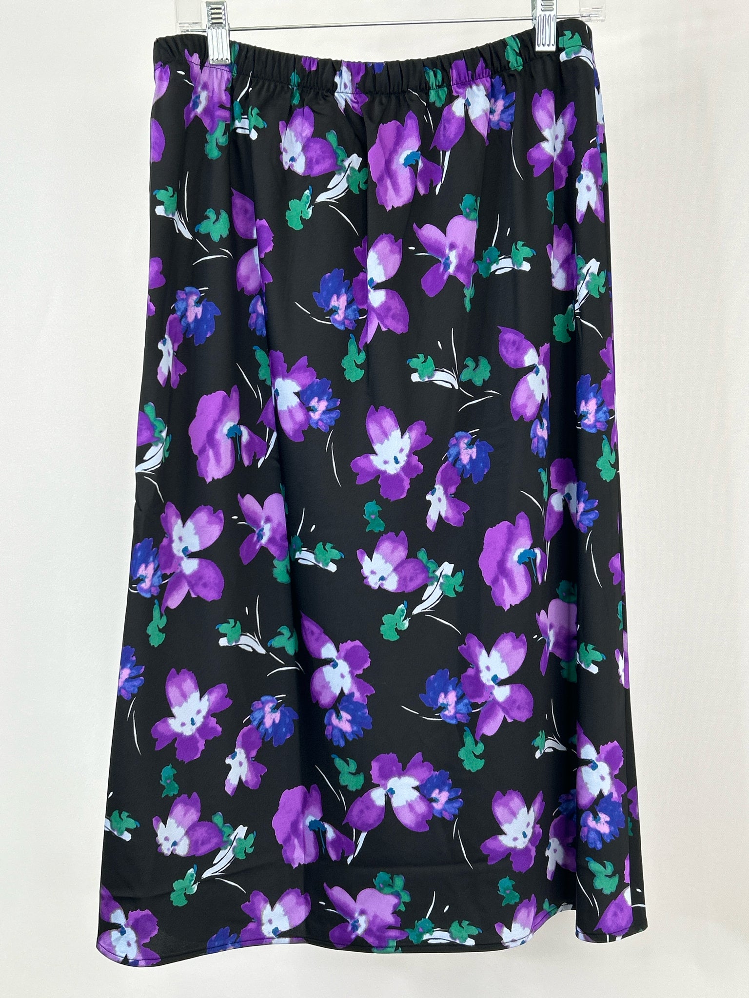 J.CREW NWT Size M Black Floral Women Skirt
