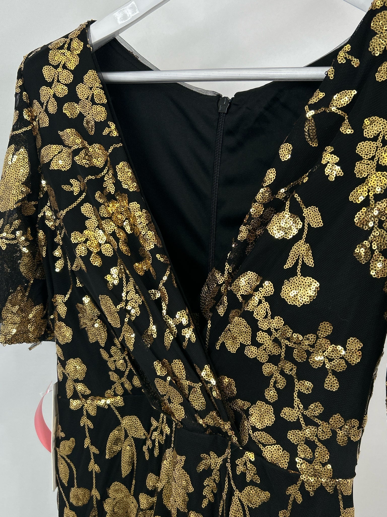 Wear Your Love Size 8 Black & Gold Women Dress NWT