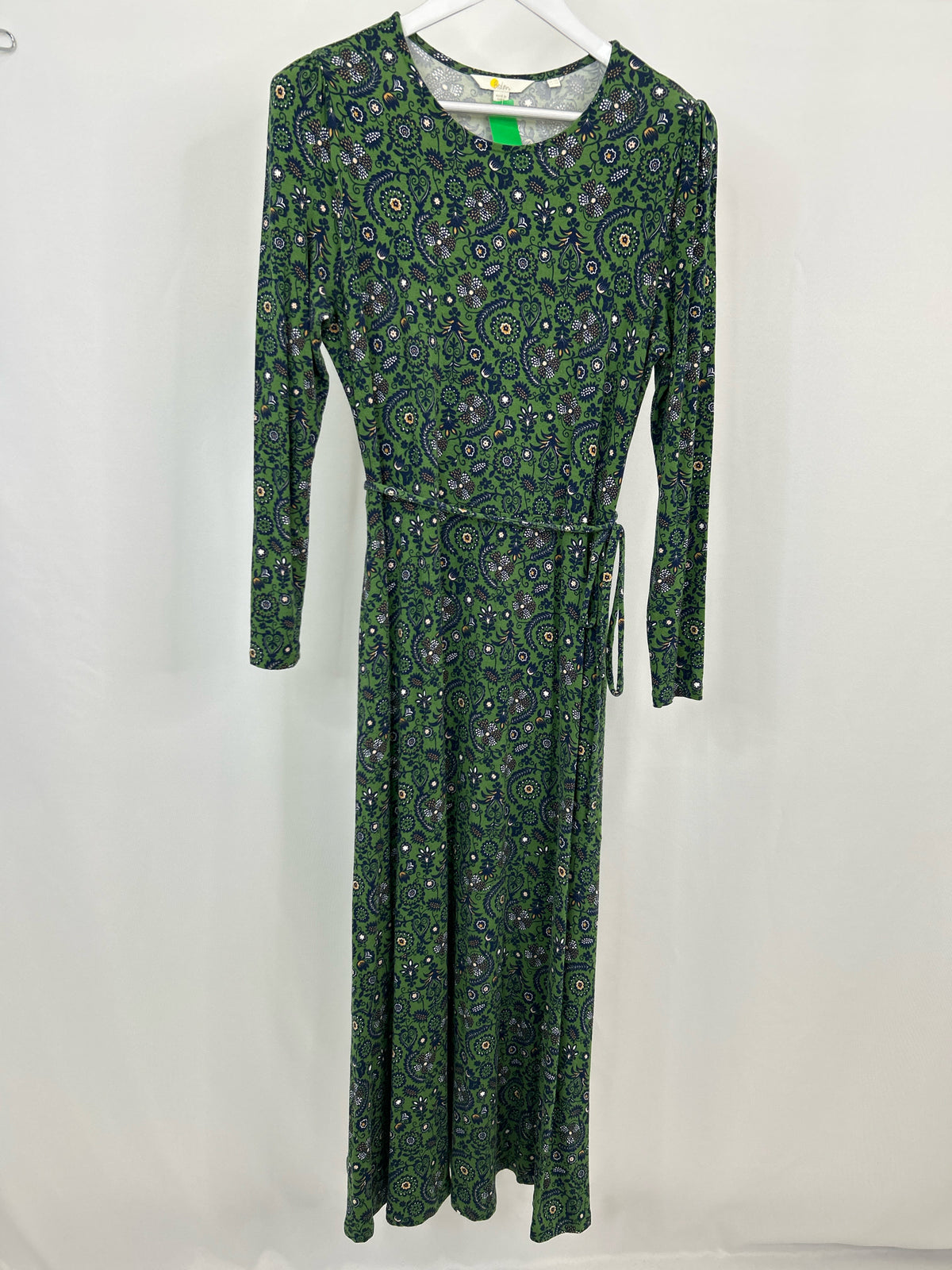 BODEN Size 10R Green Floral Women Dress