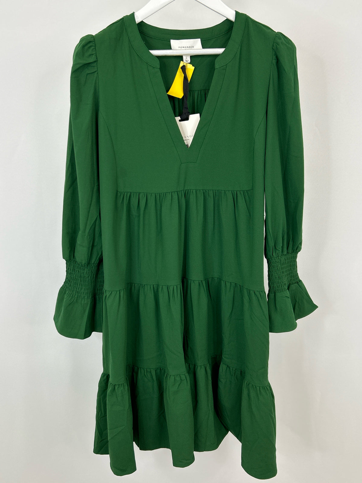POMANDER PLACE NWT Size L Hunter Green Women Dress