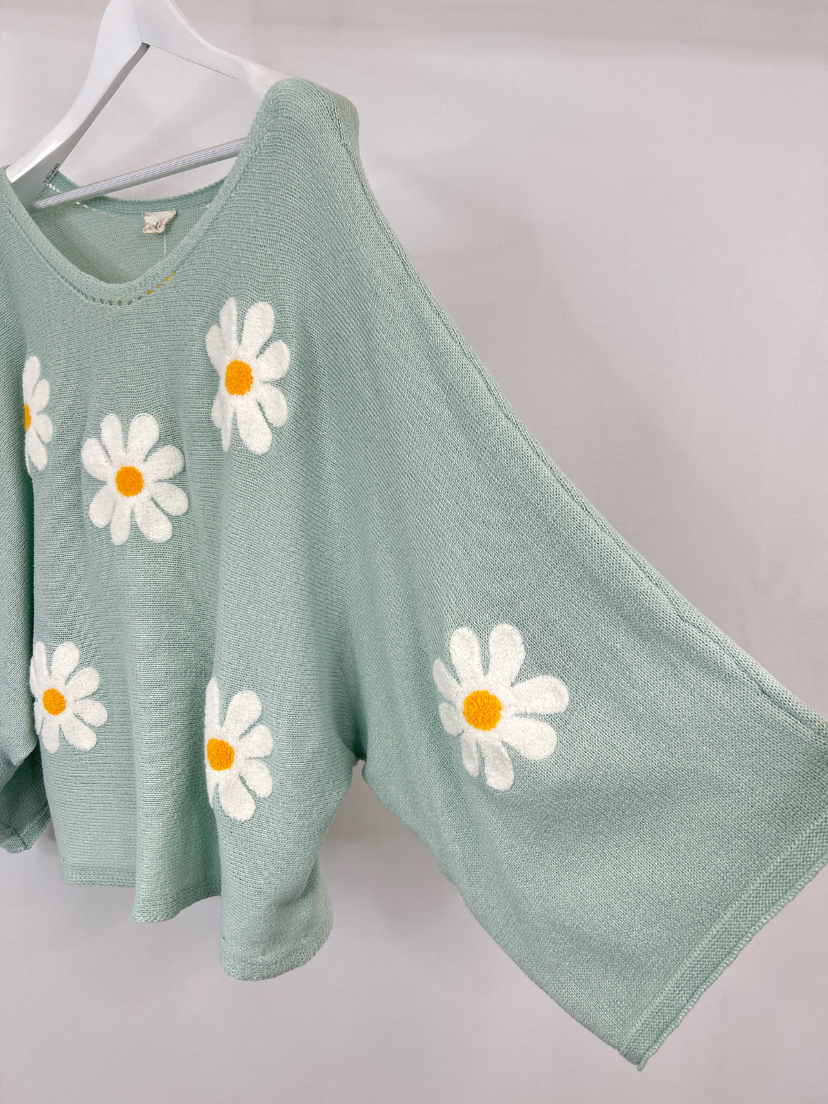 BIBI Size XL Seafoam Green Women Sweater