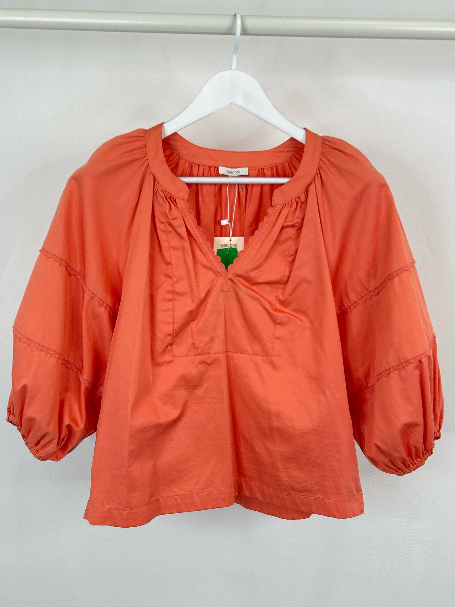 TYLER BOE Size XS Coral Women Top NWT