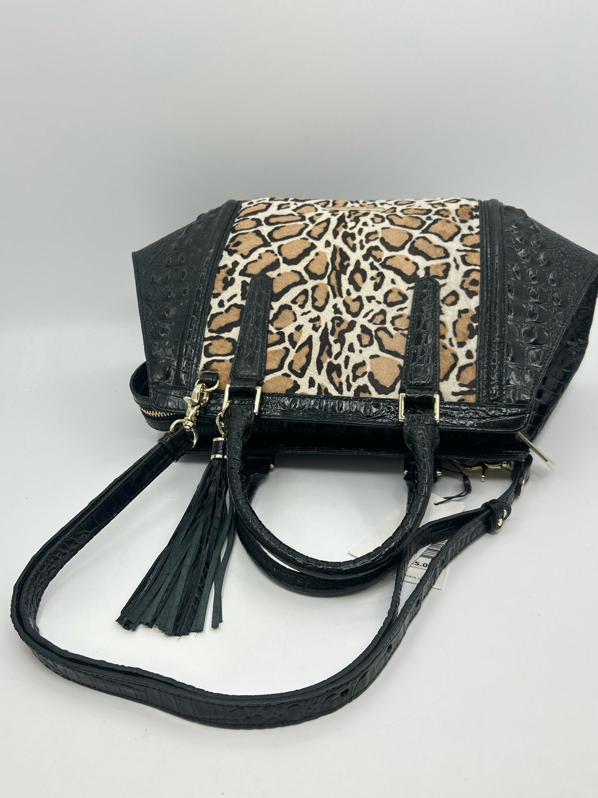 BRAHMIN Black & Beige Women Purse