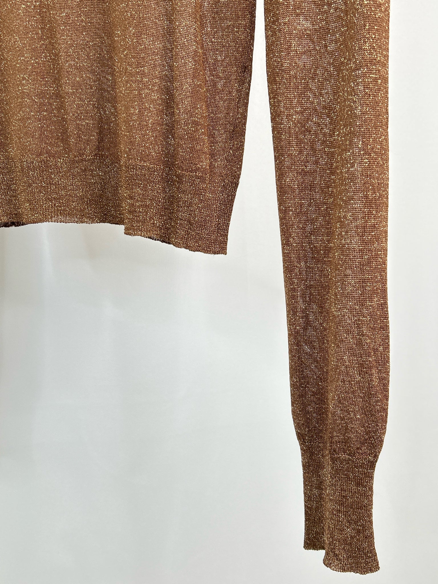 MARCIANO Size M Brown Metallic Women Top