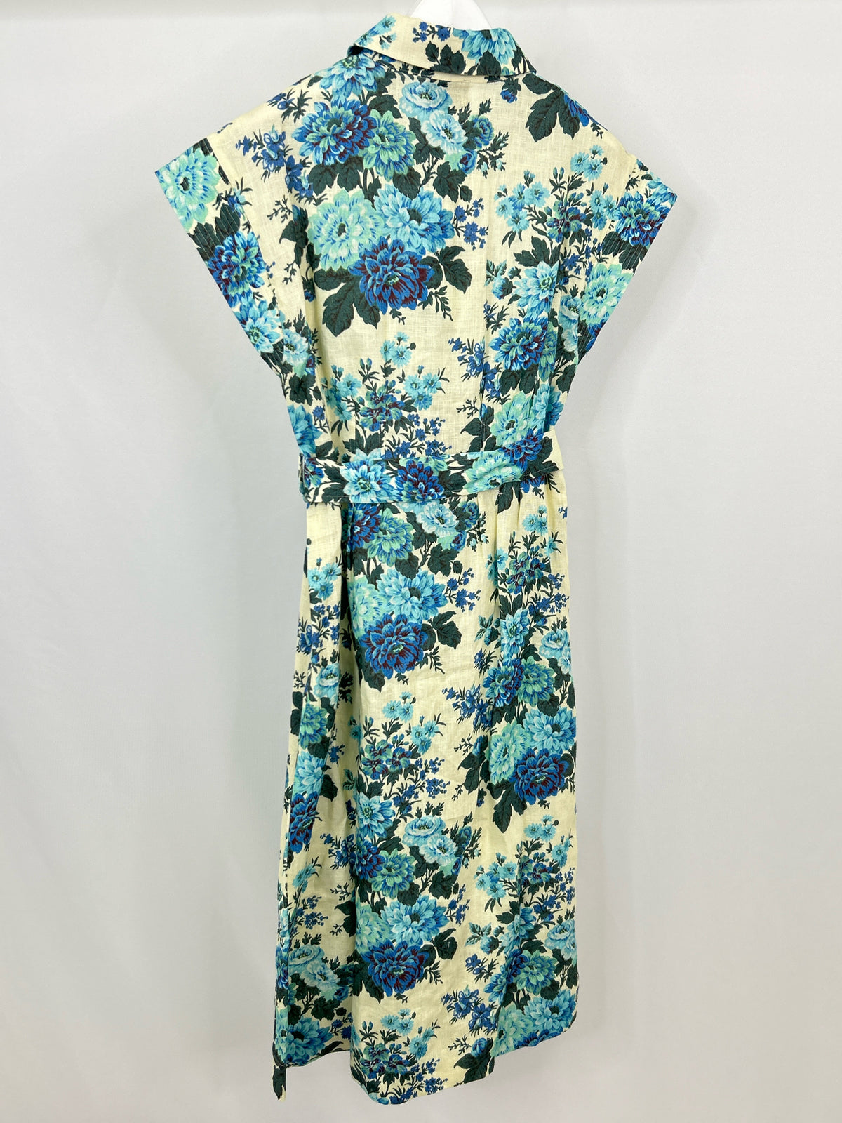 TUCKERNUCK Size L Blue Floral Women Dress NWT