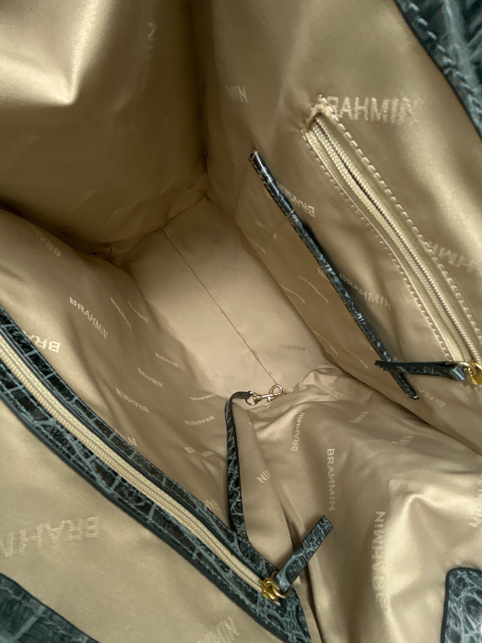 BRAHMIN Teal Green Women Purse