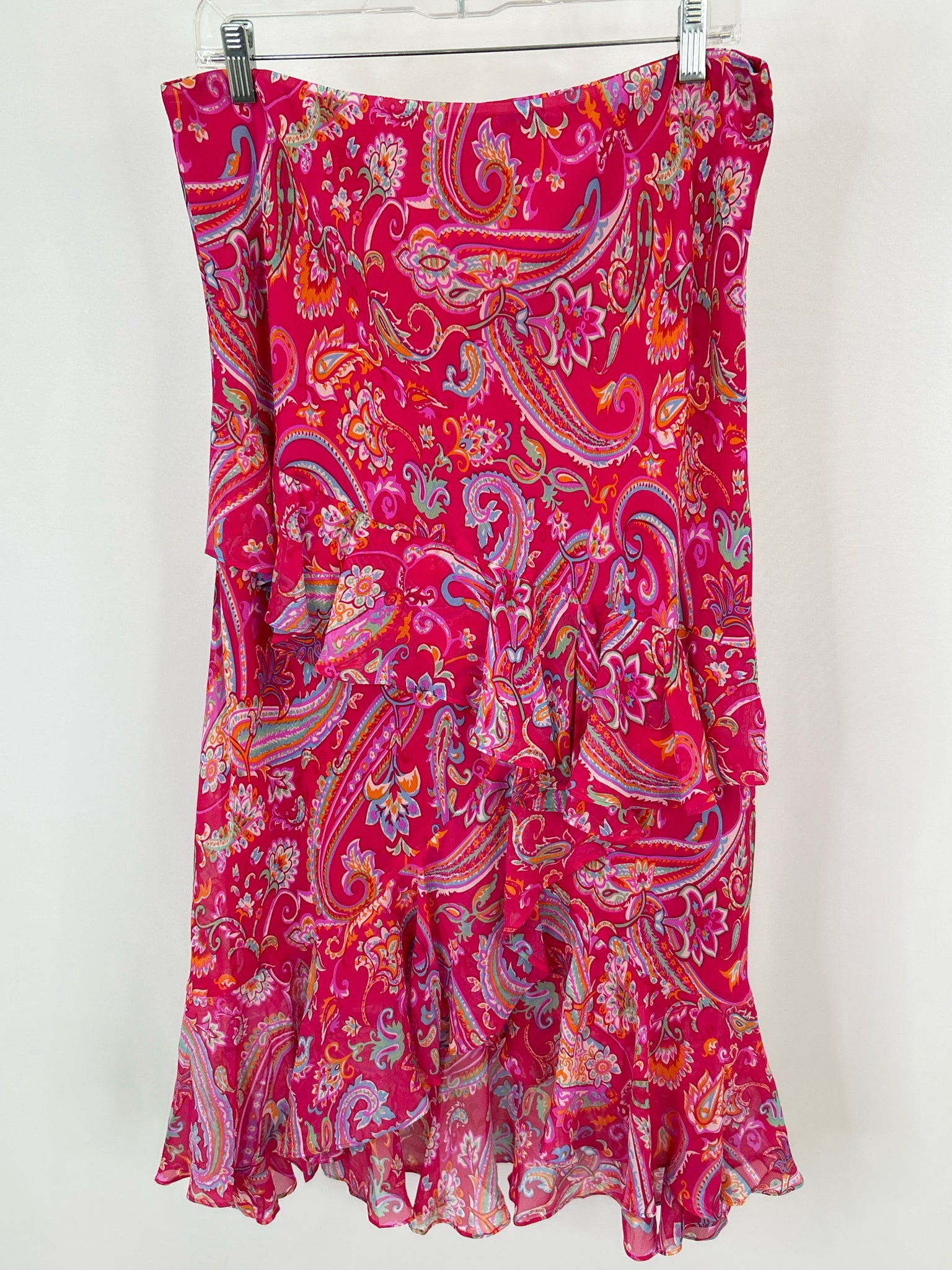 Lauren Ralph Lauren Size 14 pink paisley Women Skirt