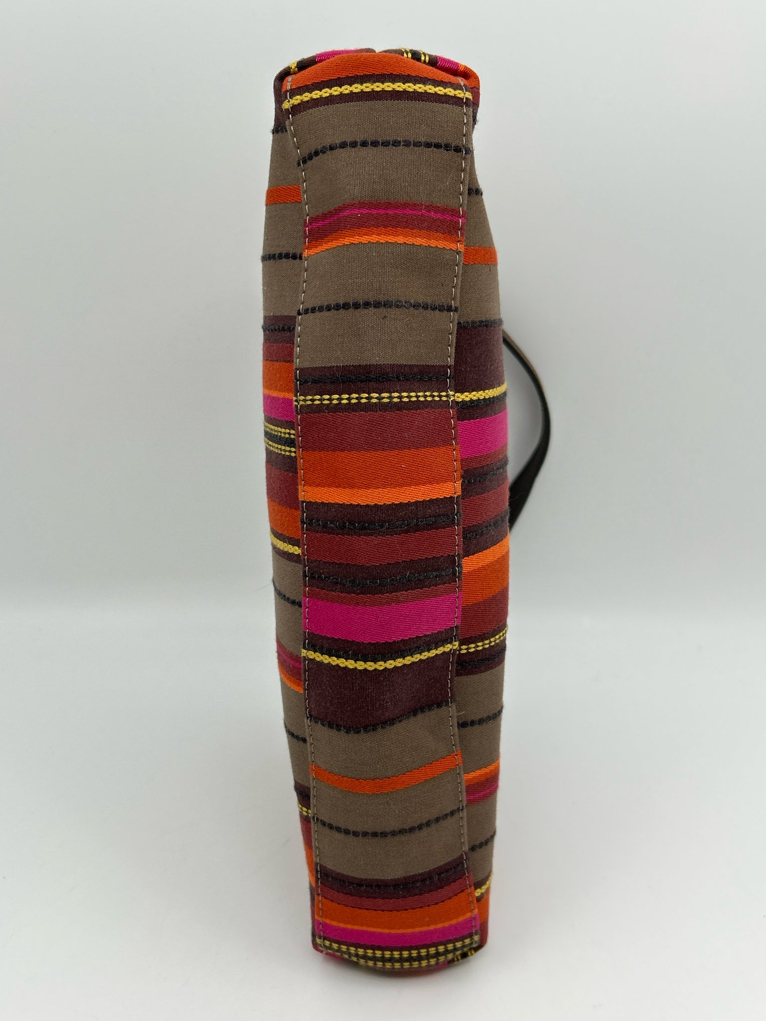 LONGCHAMP Brown Striped Women Purse