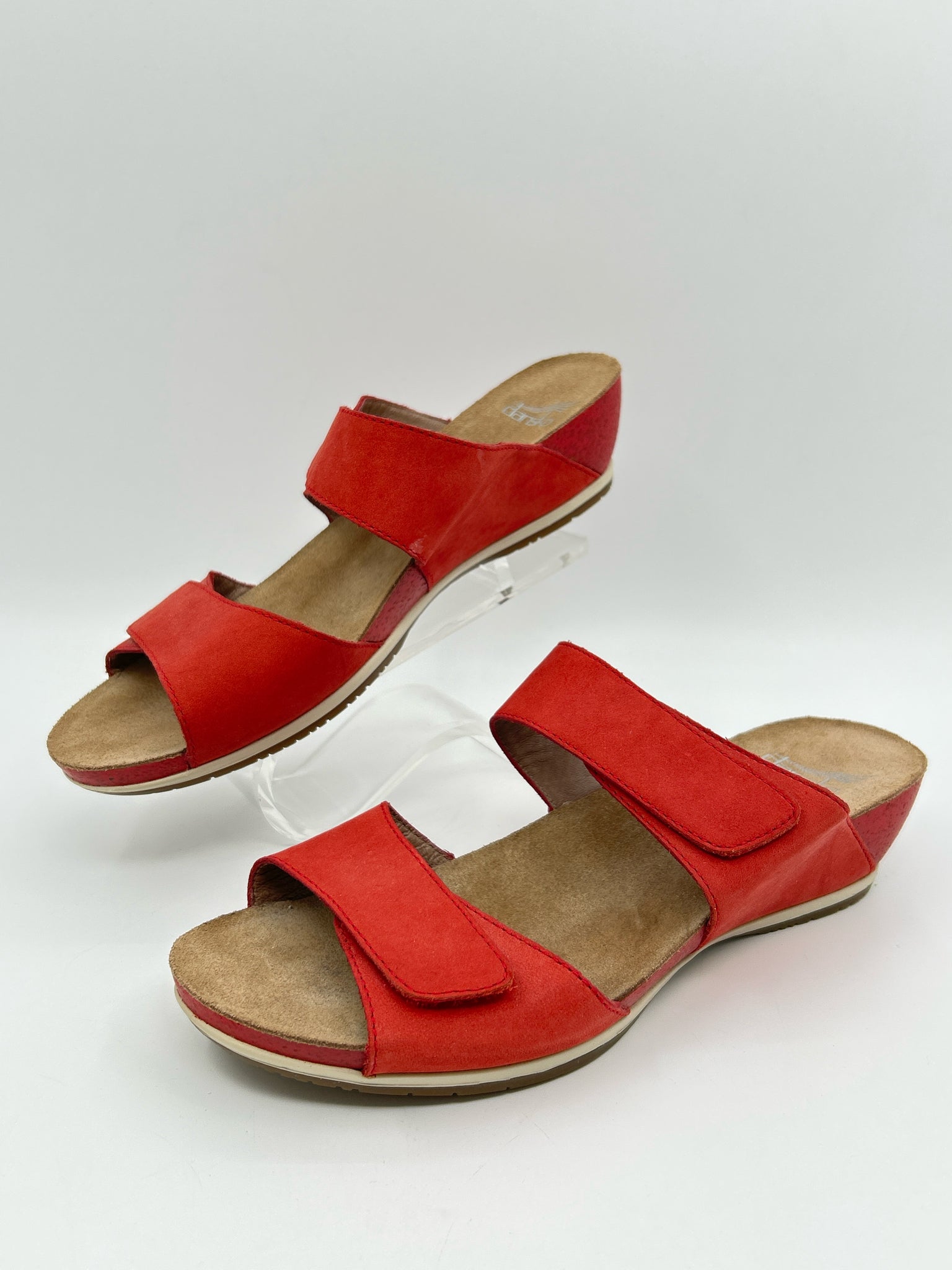 DANSKO Size 39/8.5-9 Red Women Sandal