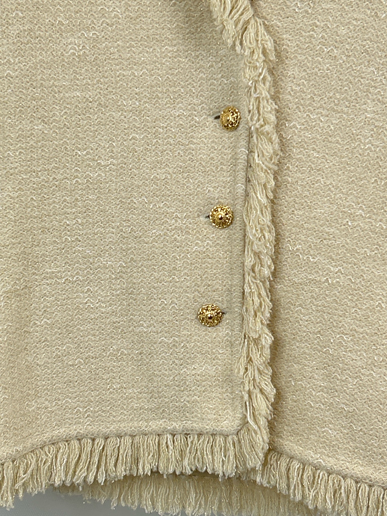 ST JOHN COLLECTION Size M Cream Women Jacket