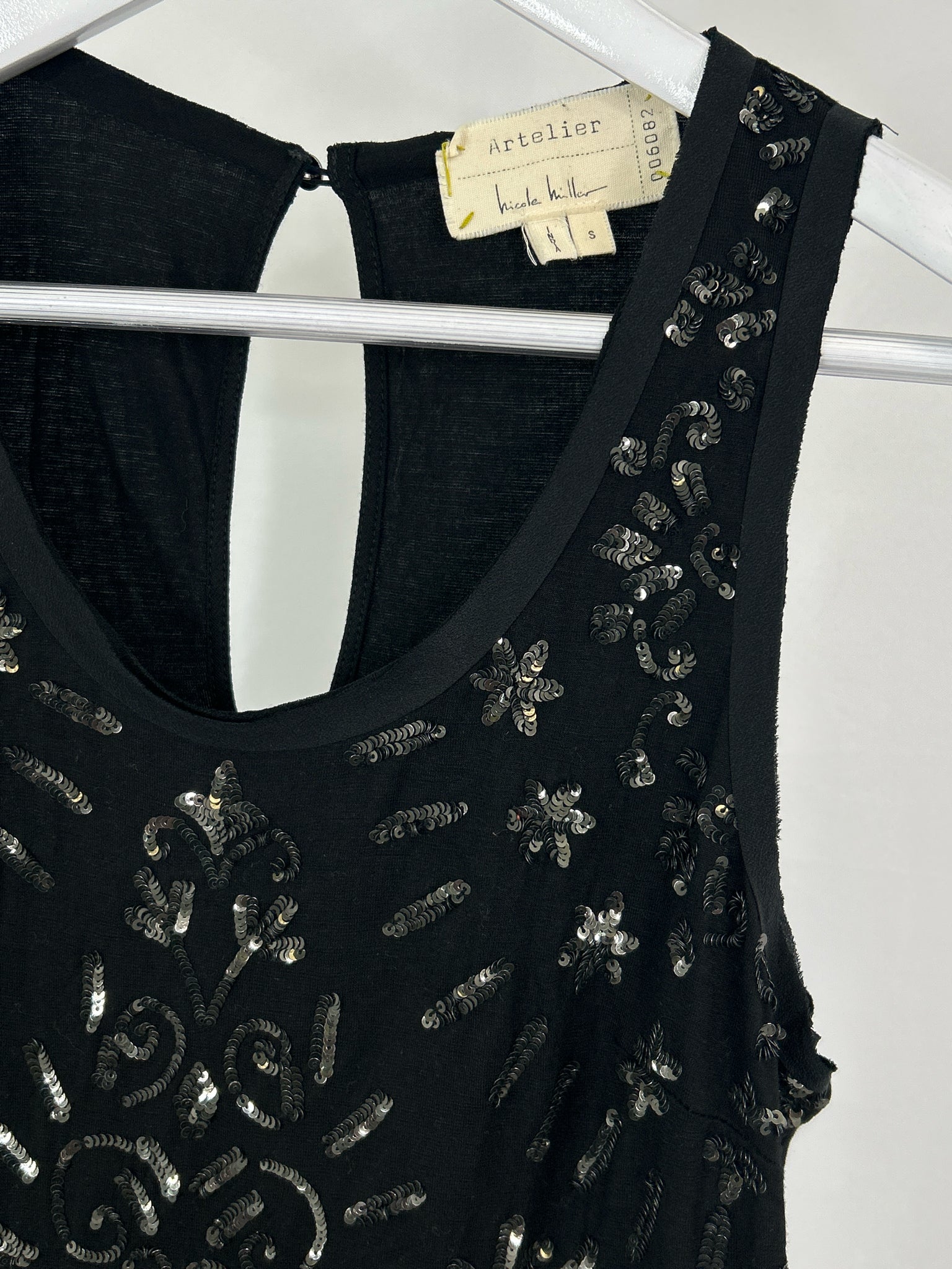 ARTELIER Size S Black Women Tunic NWT