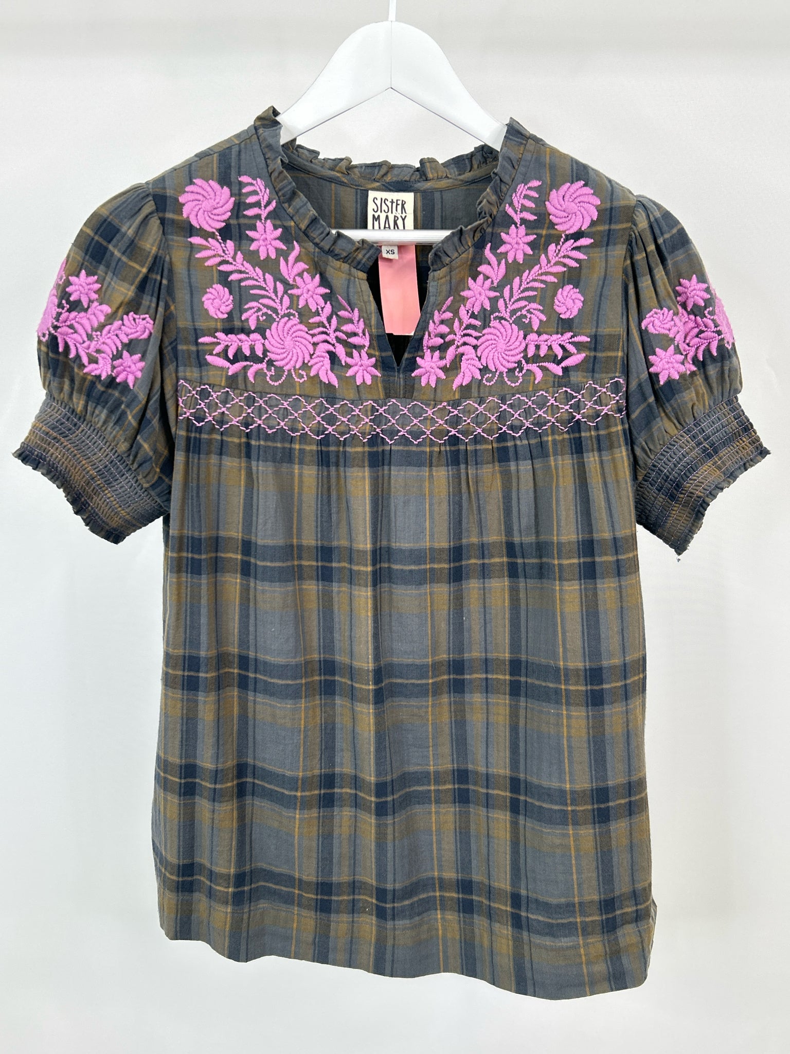 Sister Mary Size XS Navy and yellow Women Top