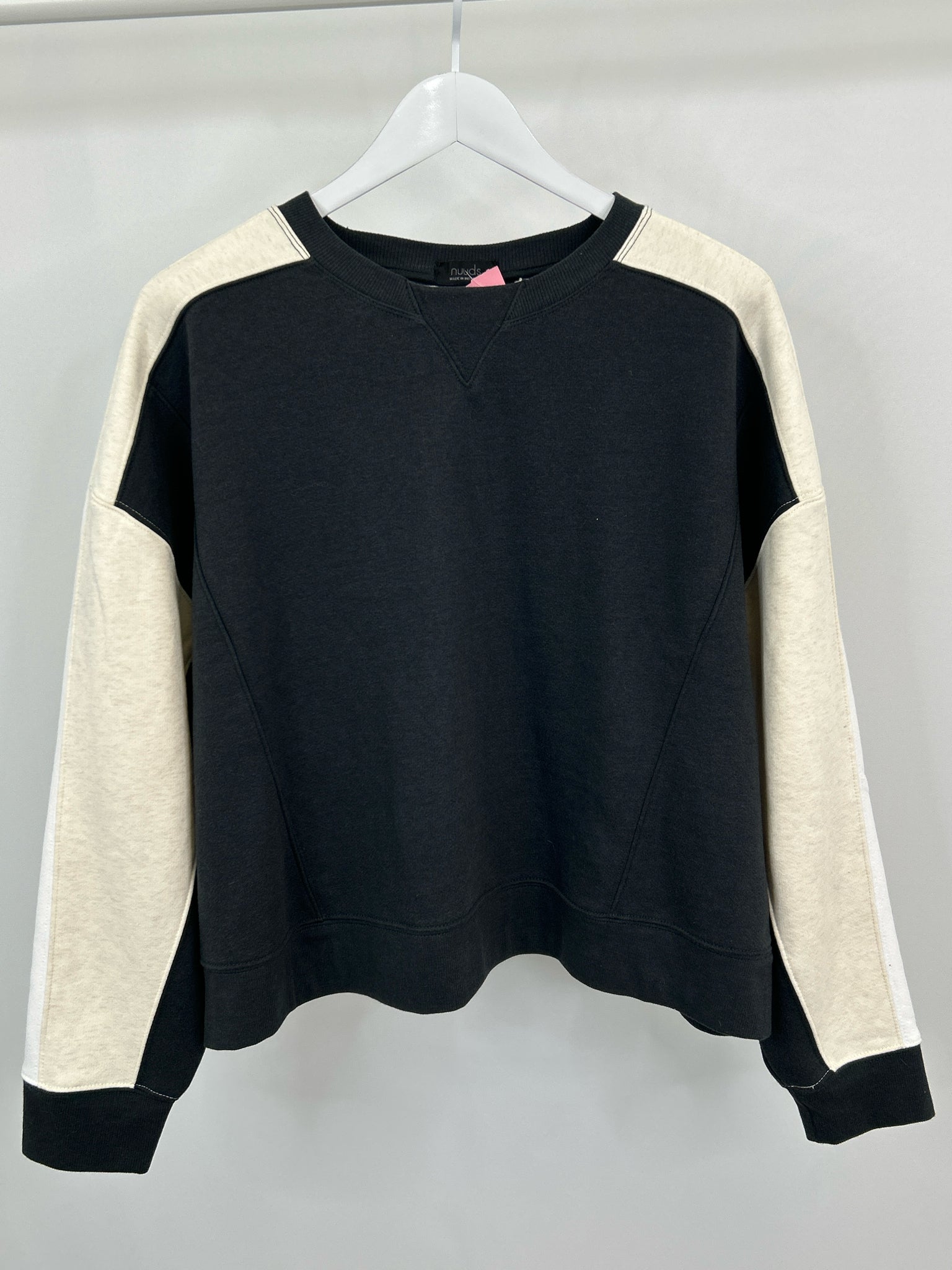 nuuds Size M BLACK AND BEIGE Women Sweatshirt
