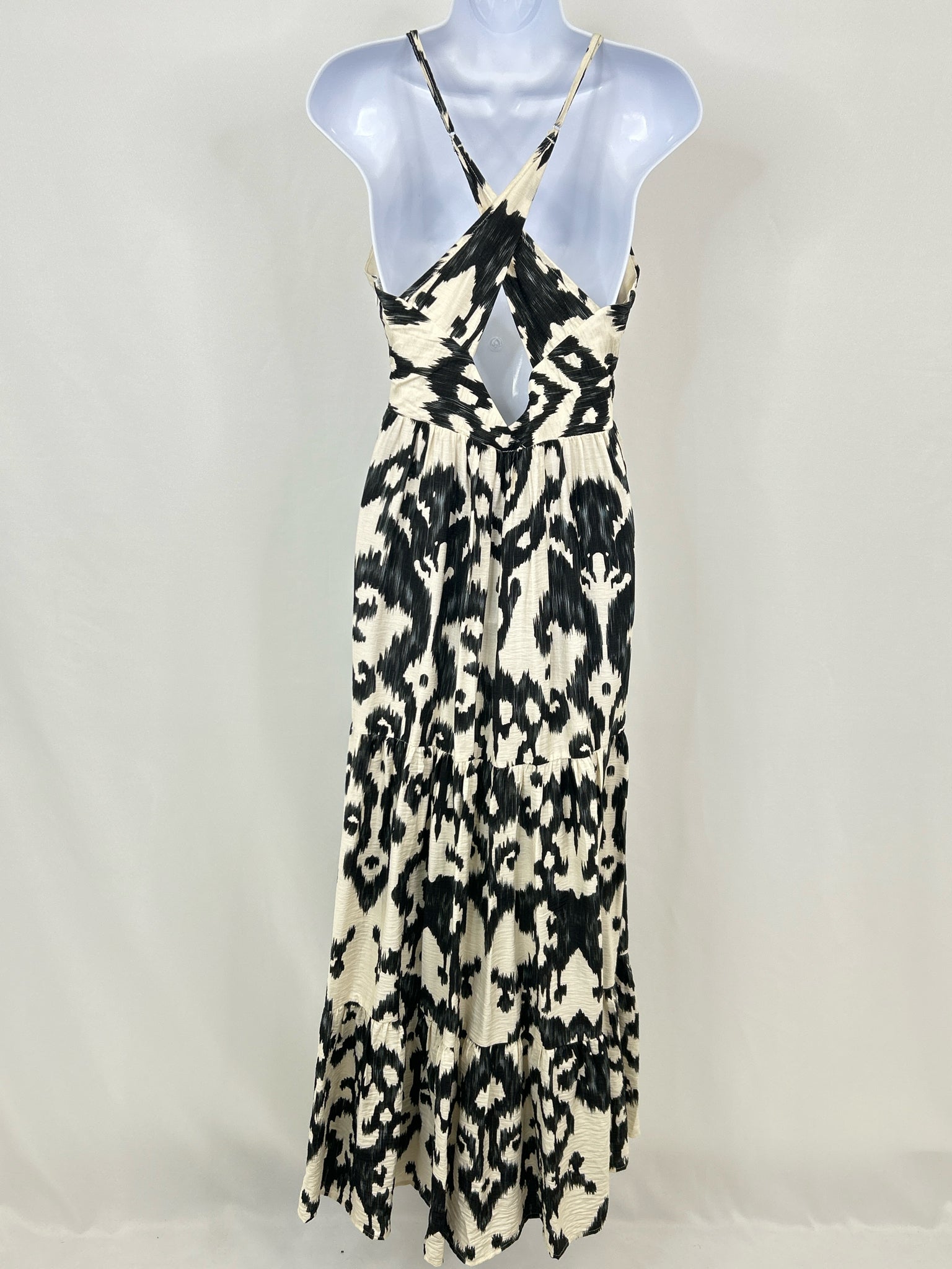 ADORA Size L Black & Cream Women Dress