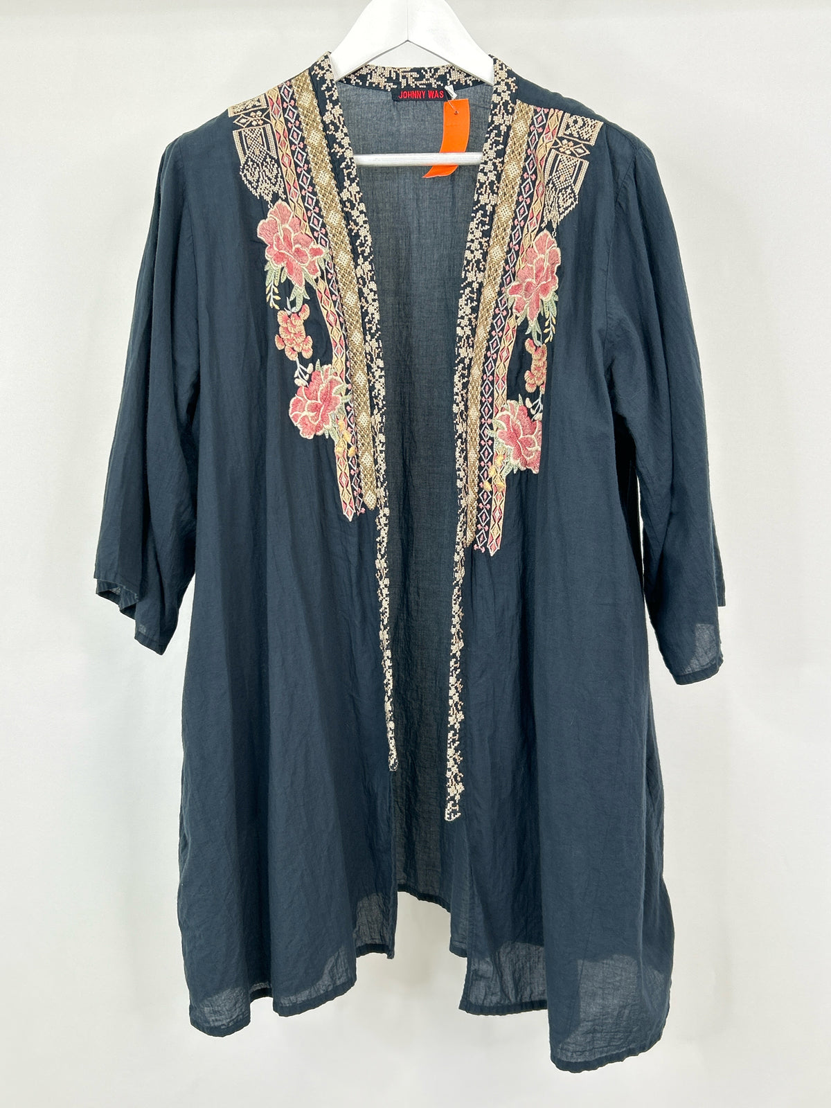 JOHNNY WAS Size L Blue floral Women Kimono